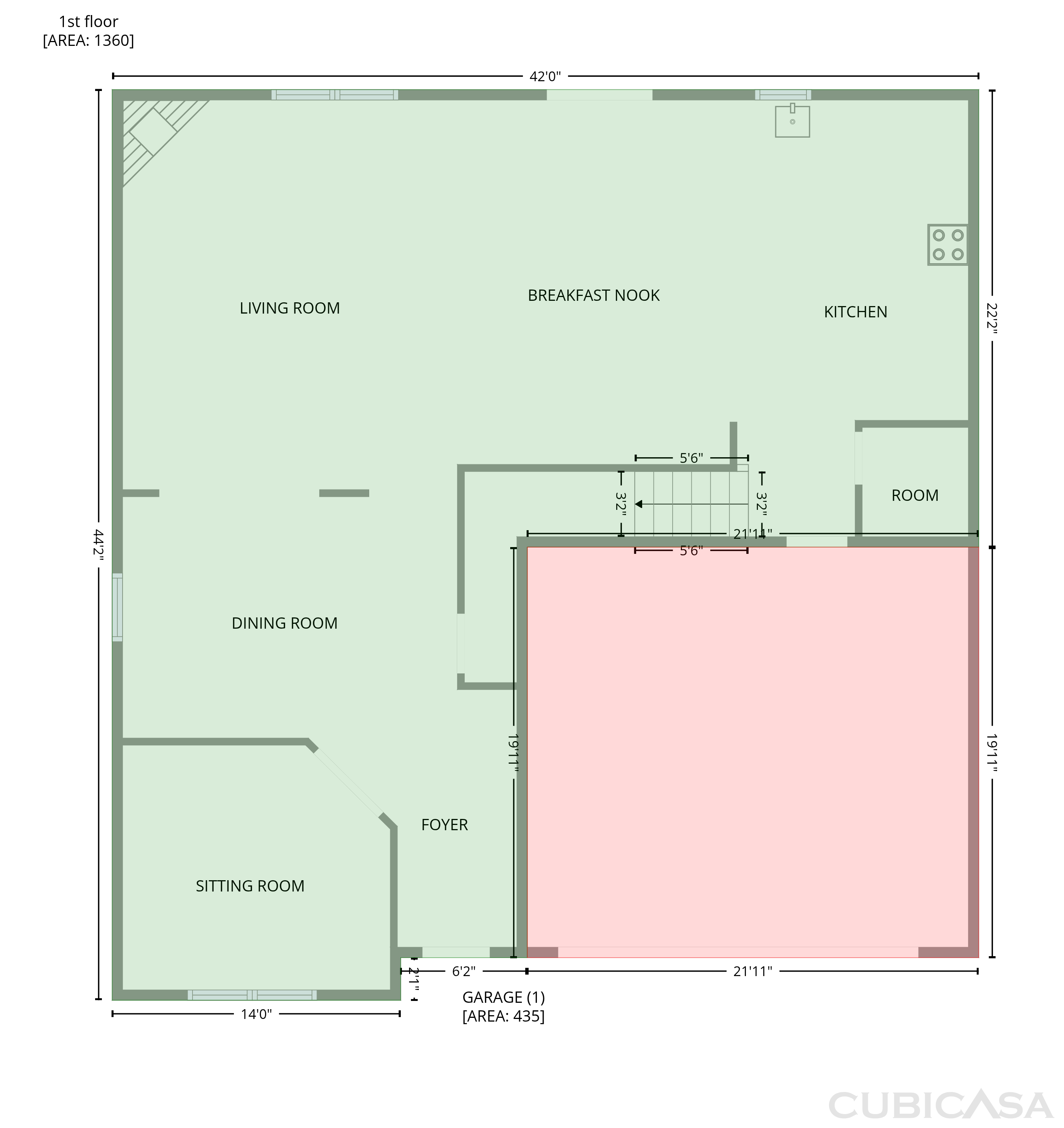 Main Floor of 6478 Bellawood Dr, Trinity, NC