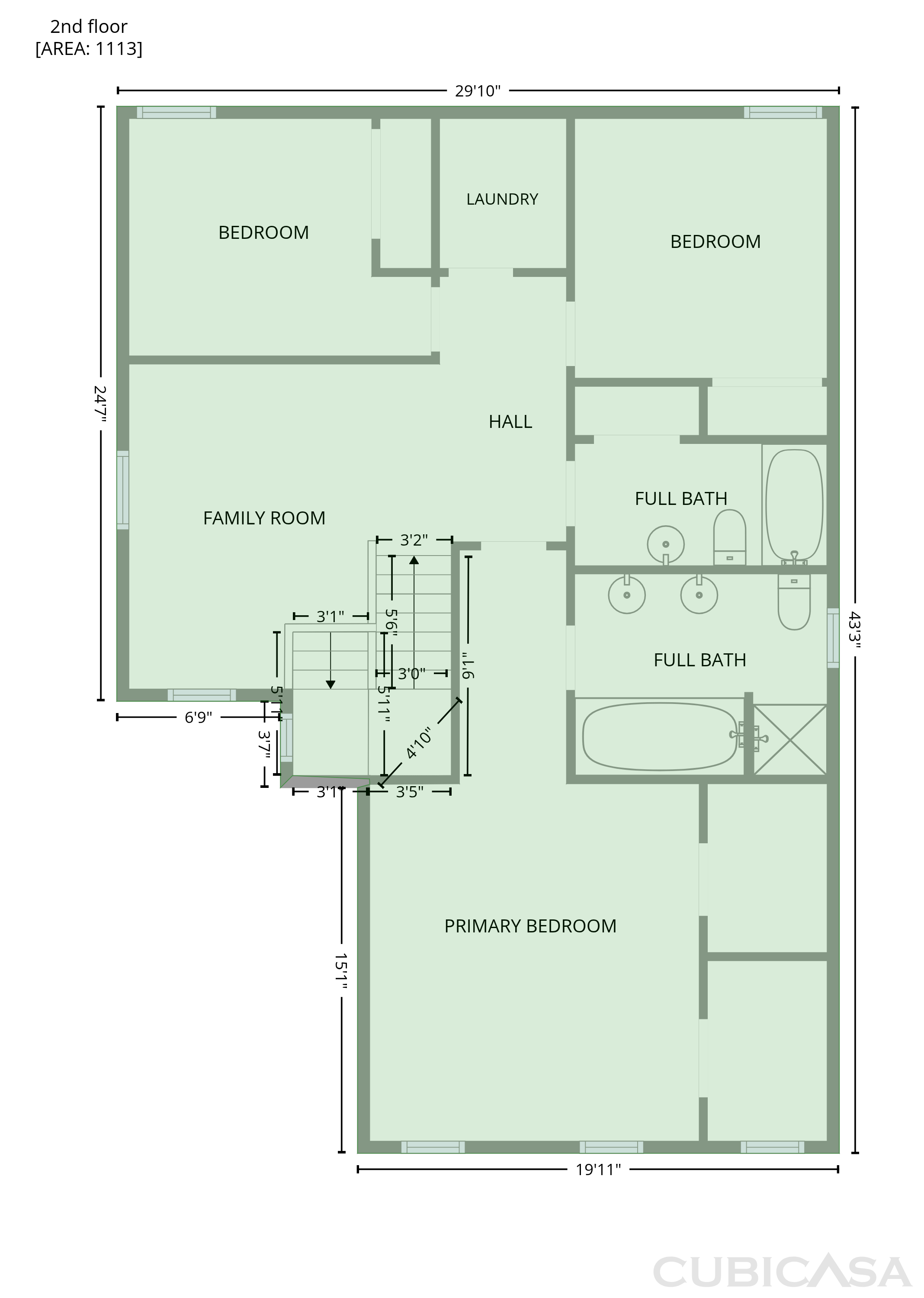 Second Floor of 3546 Eastern Branch Rd, Raleigh, NC