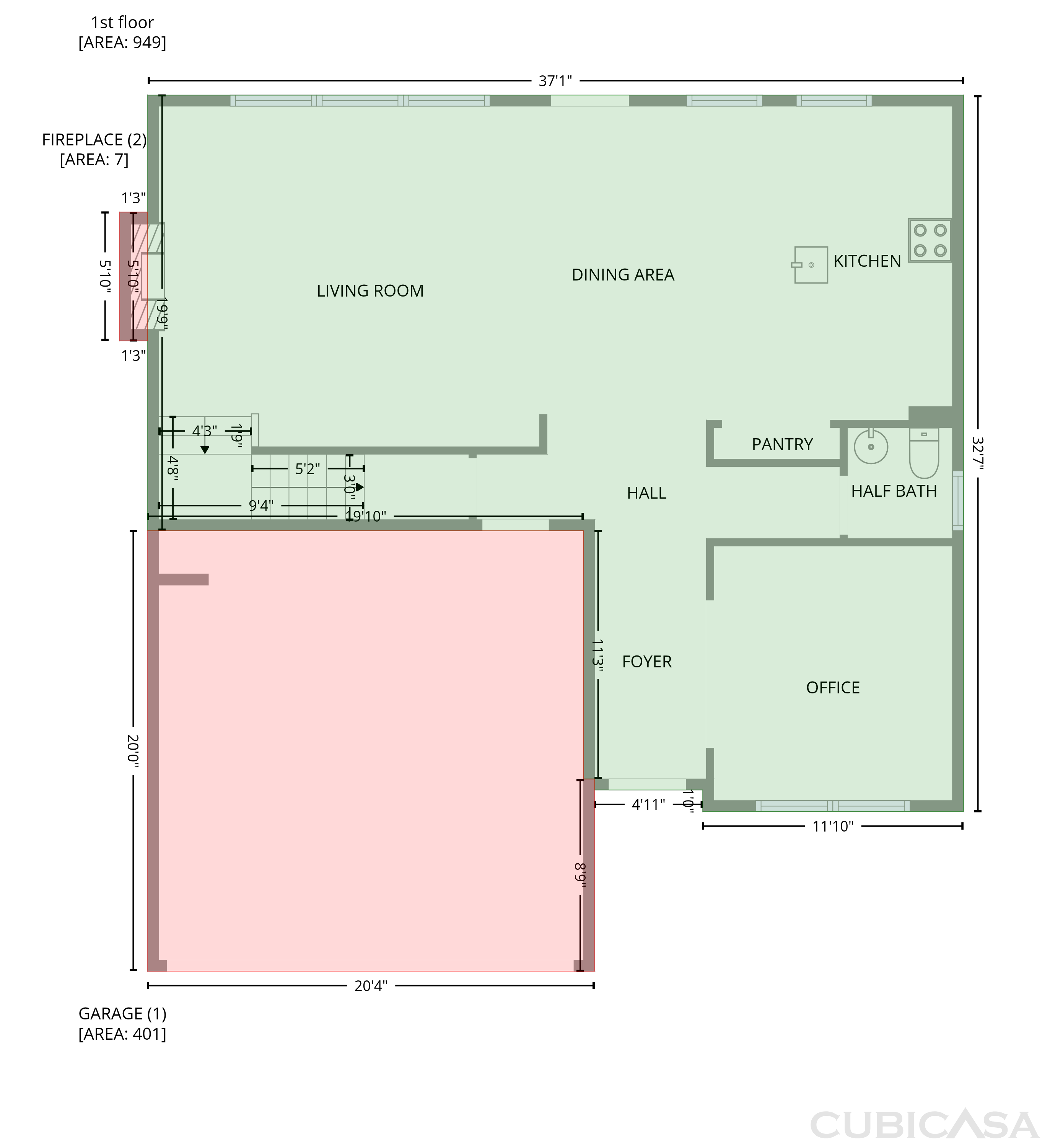 Main Floor of 821 Walnut Woods Dr, Braselton, GA