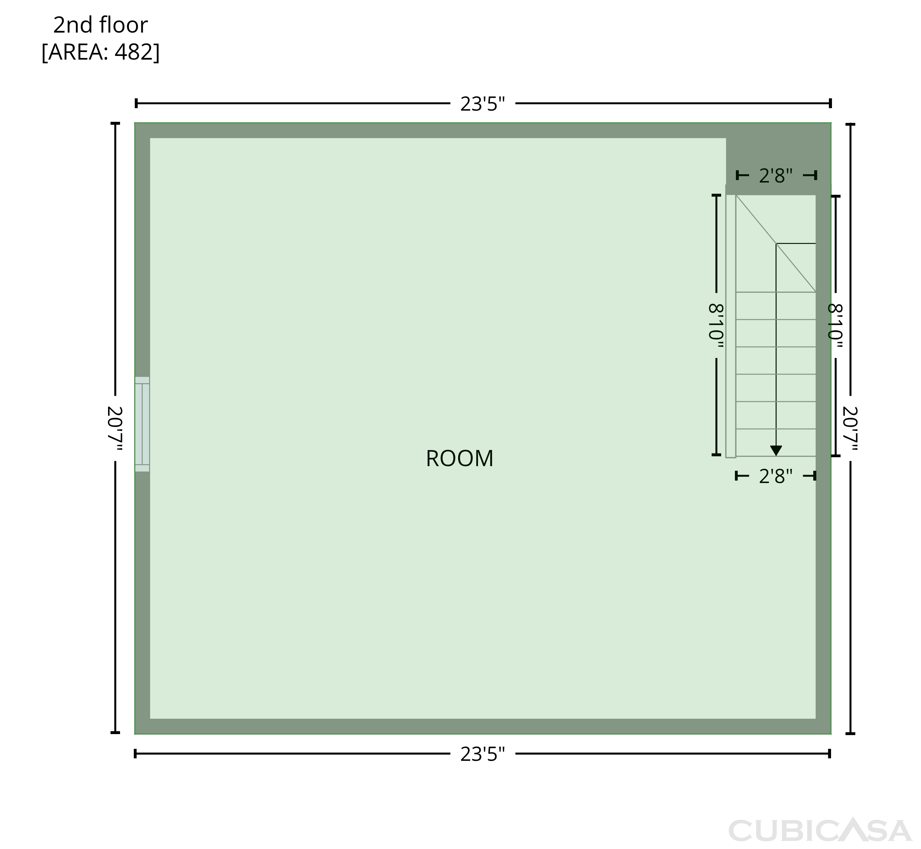 Second Floor of 3609 Millington Dr, Clarksville, TN