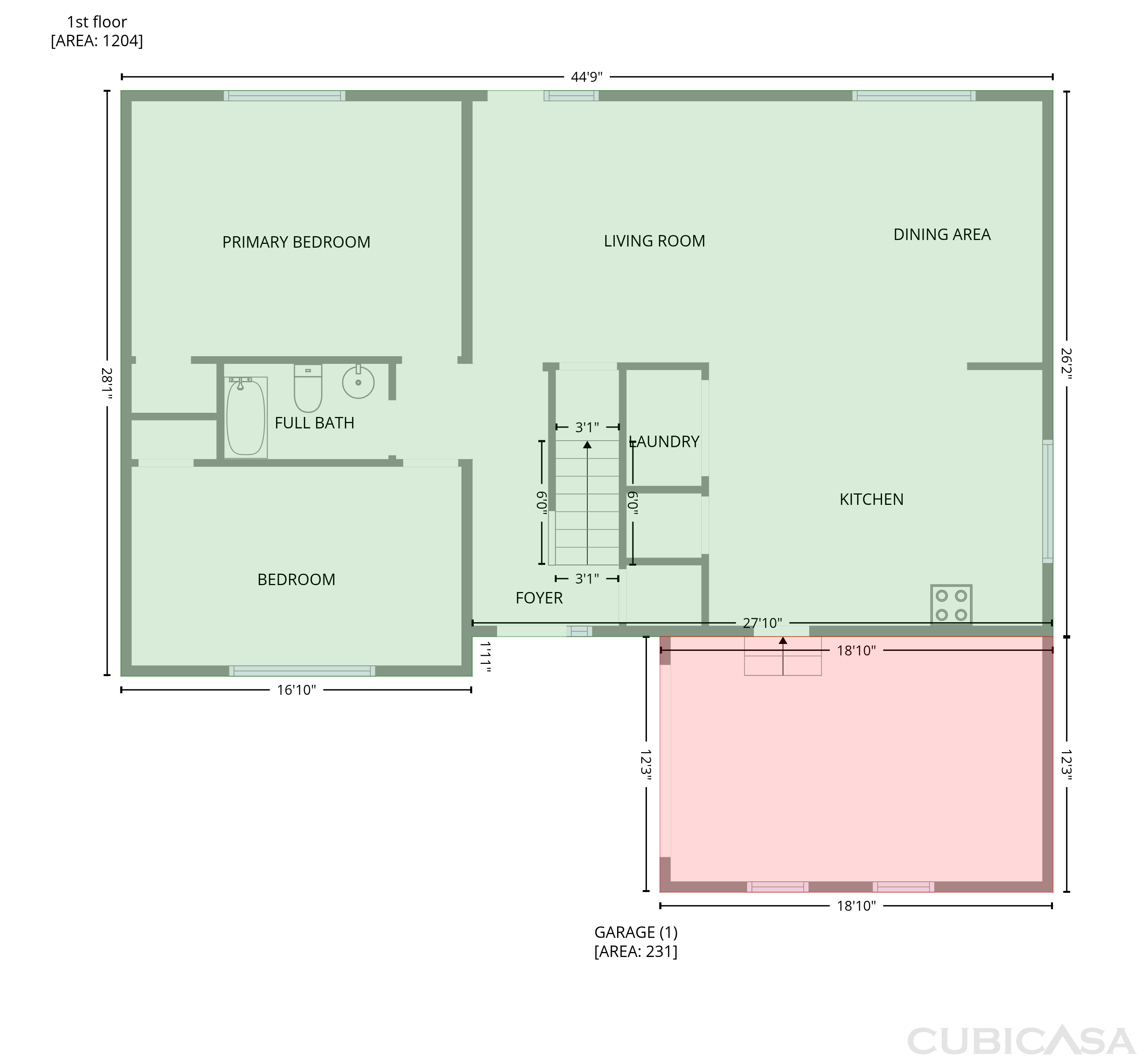 Main Floor of 2604 Sunrise Dr, Moody, AL