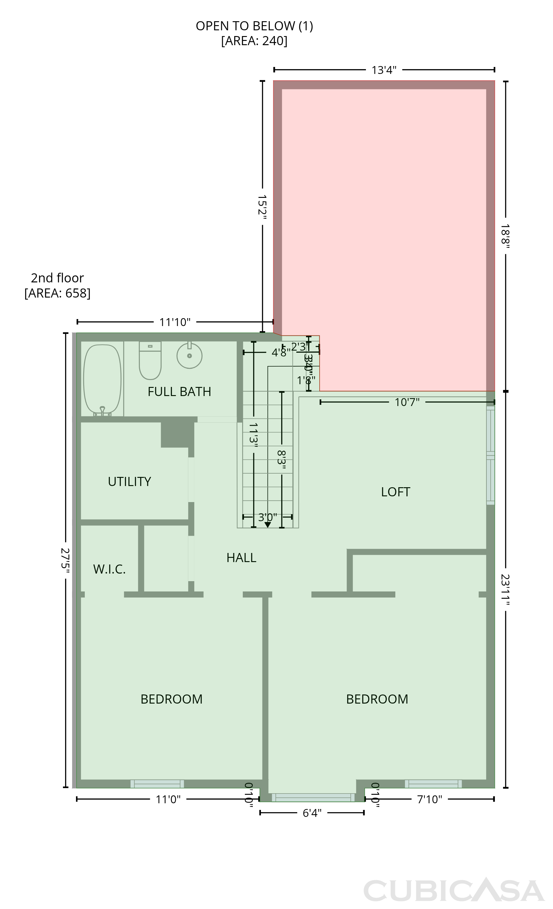 Second Floor of 9606 Jack Russell Ct, Charlotte, NC