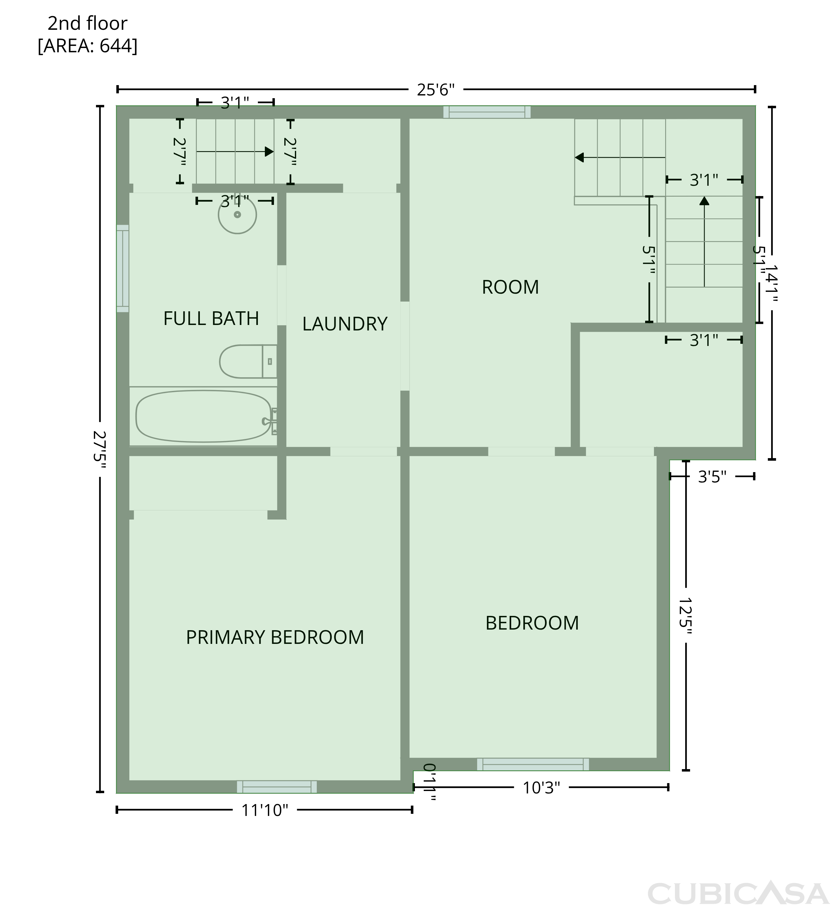 Second Floor of 2615 Boulevard Pl, Indianapolis, IN