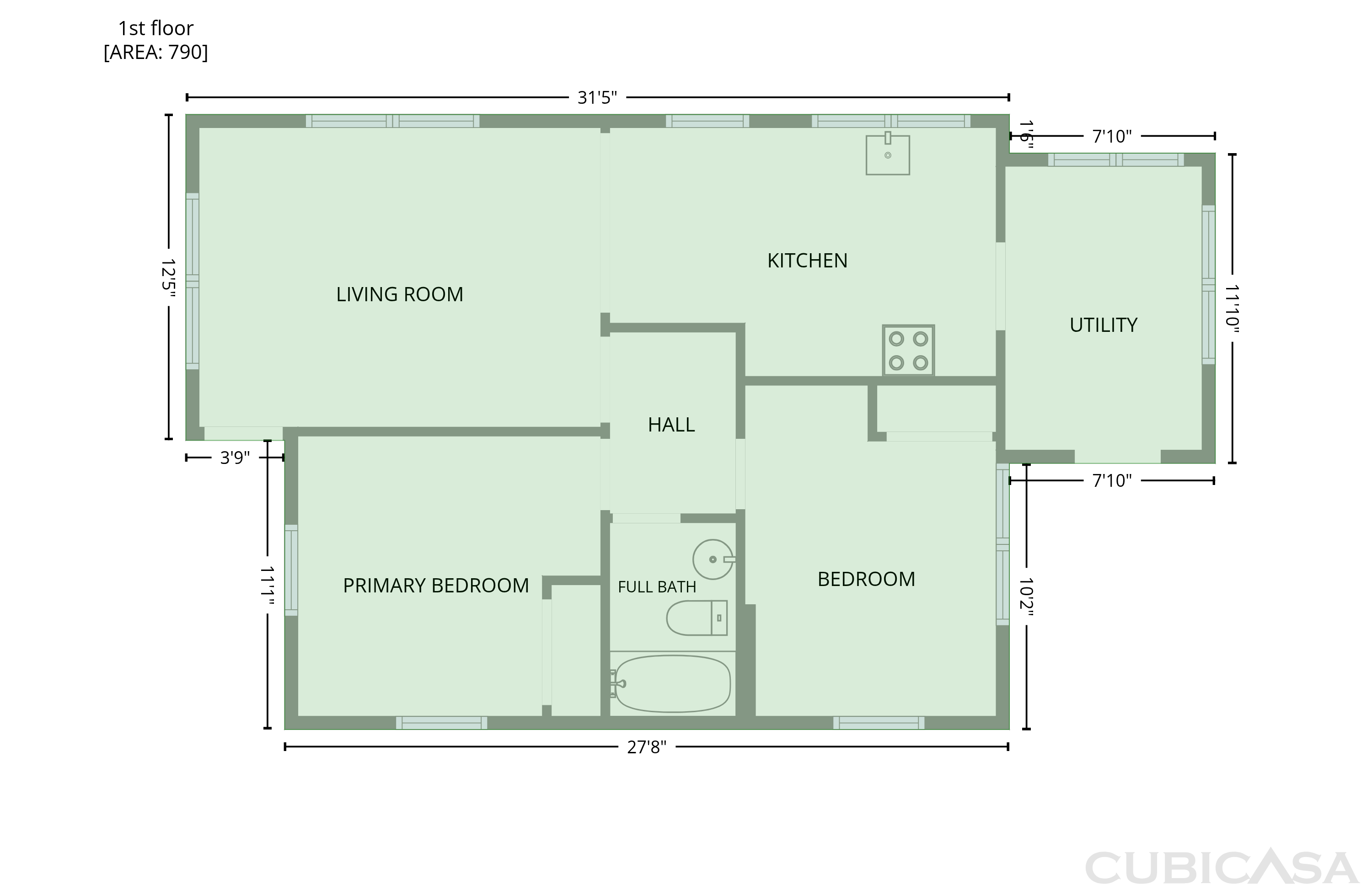 Main Floor of 946 N Logan St, Gaffney, SC