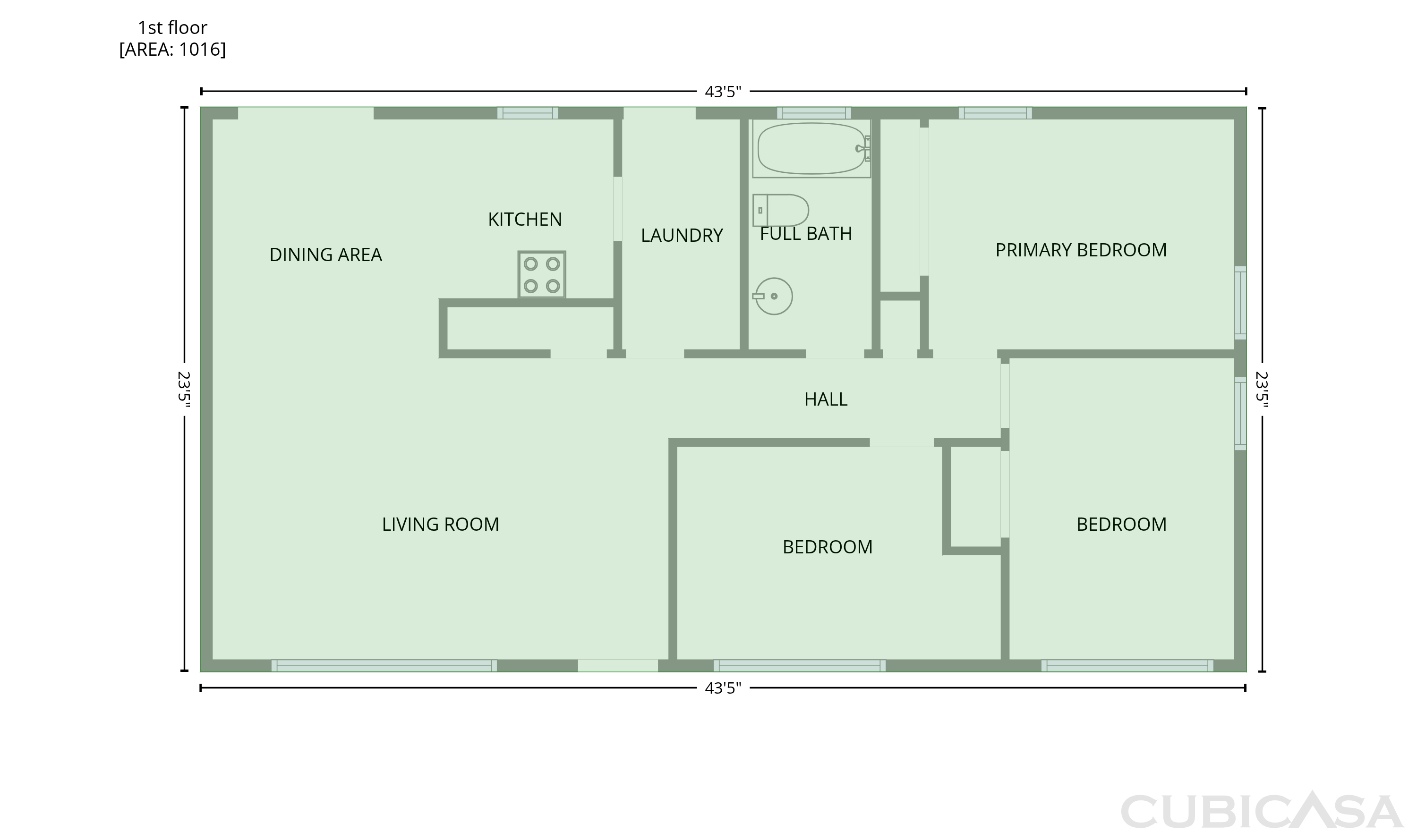 Main Floor of 18105 NW 7th Ct, Miami, FL