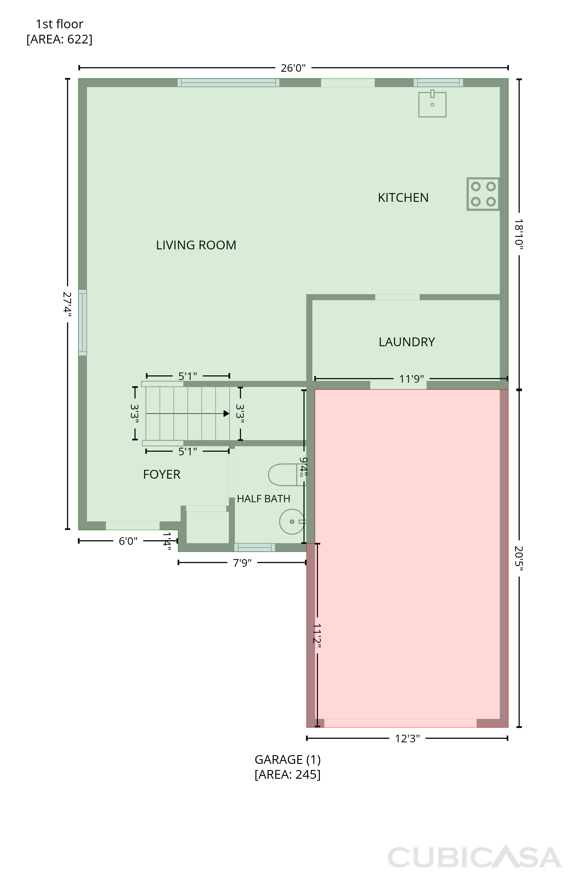 Main Floor of 741 Cairn Cir, Burlington, NC