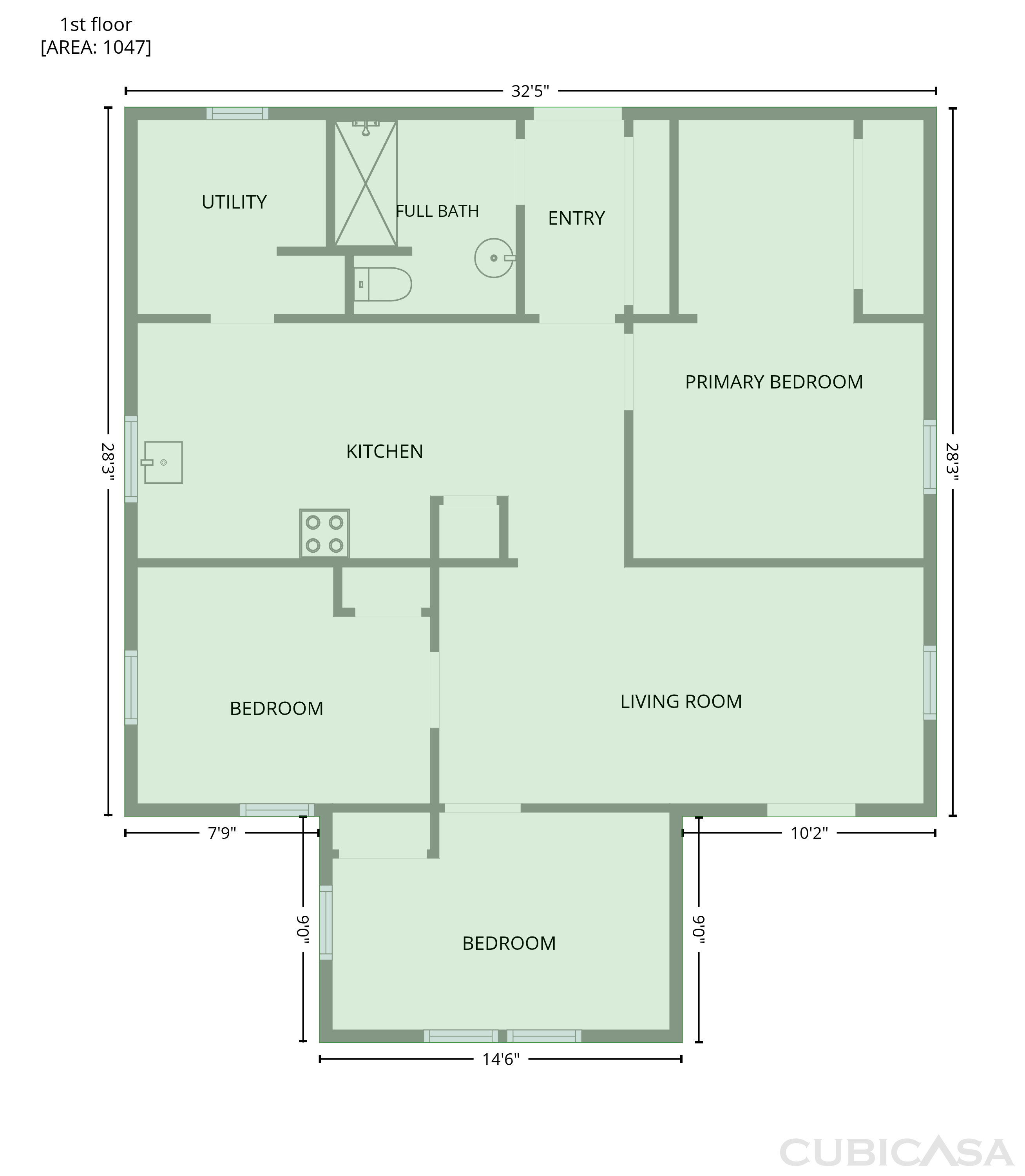 Main Floor of 1340 Ottawa Ave, Jacksonville, FL