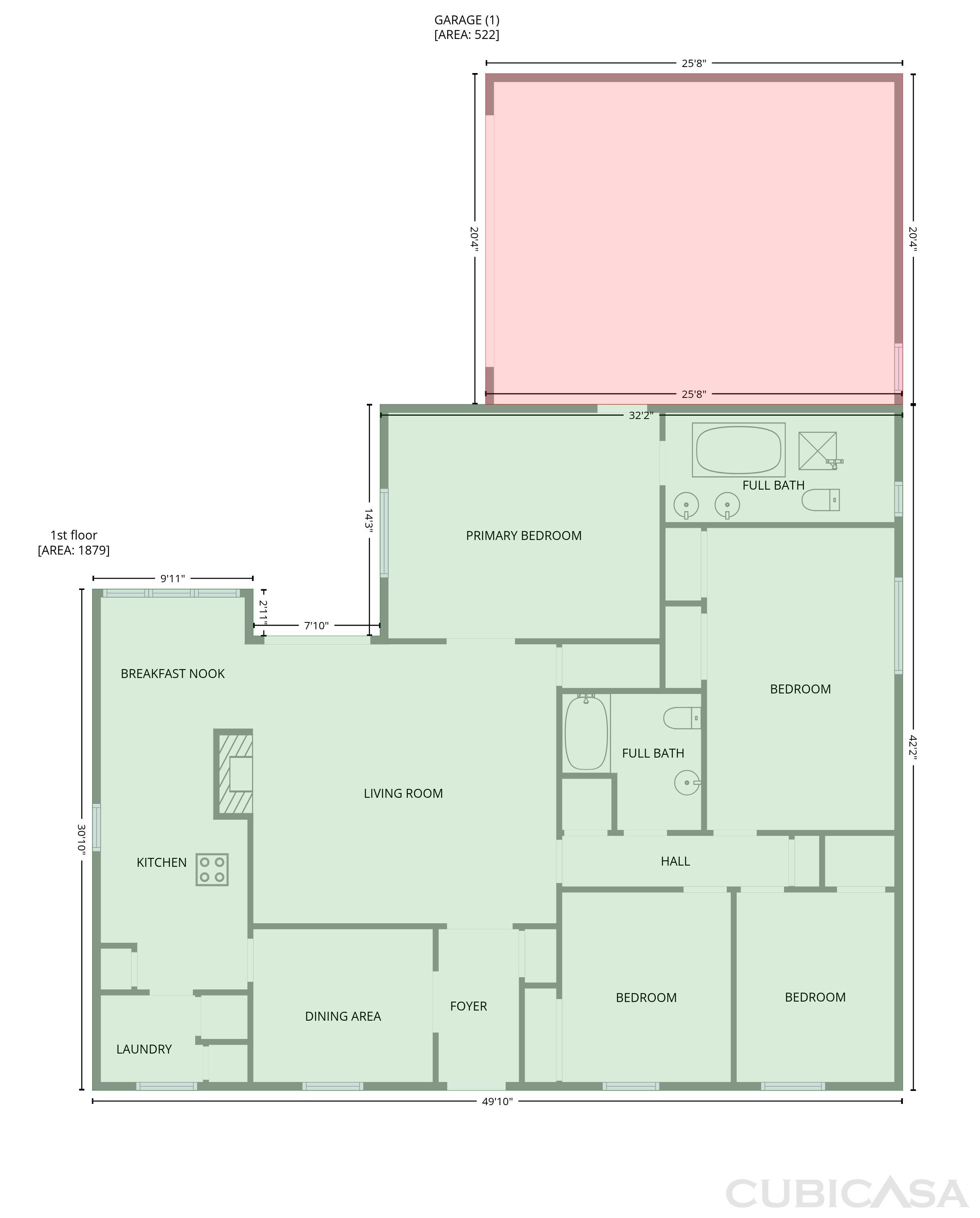 Main Floor of 722 S Forest Ln, Duncanville, TX
