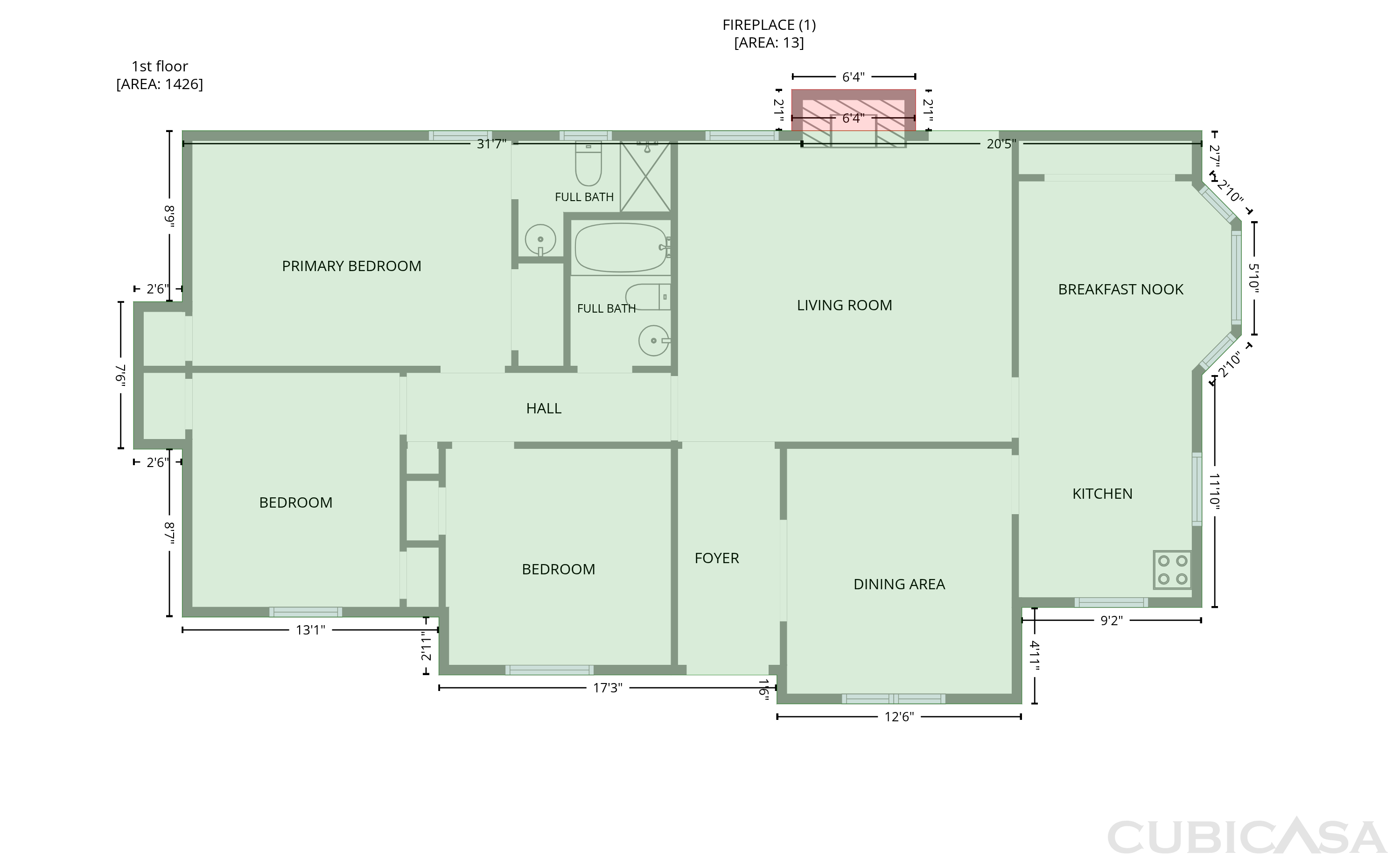 Main Floor of 1108 Brandywine Ln, Rocky Mount, NC