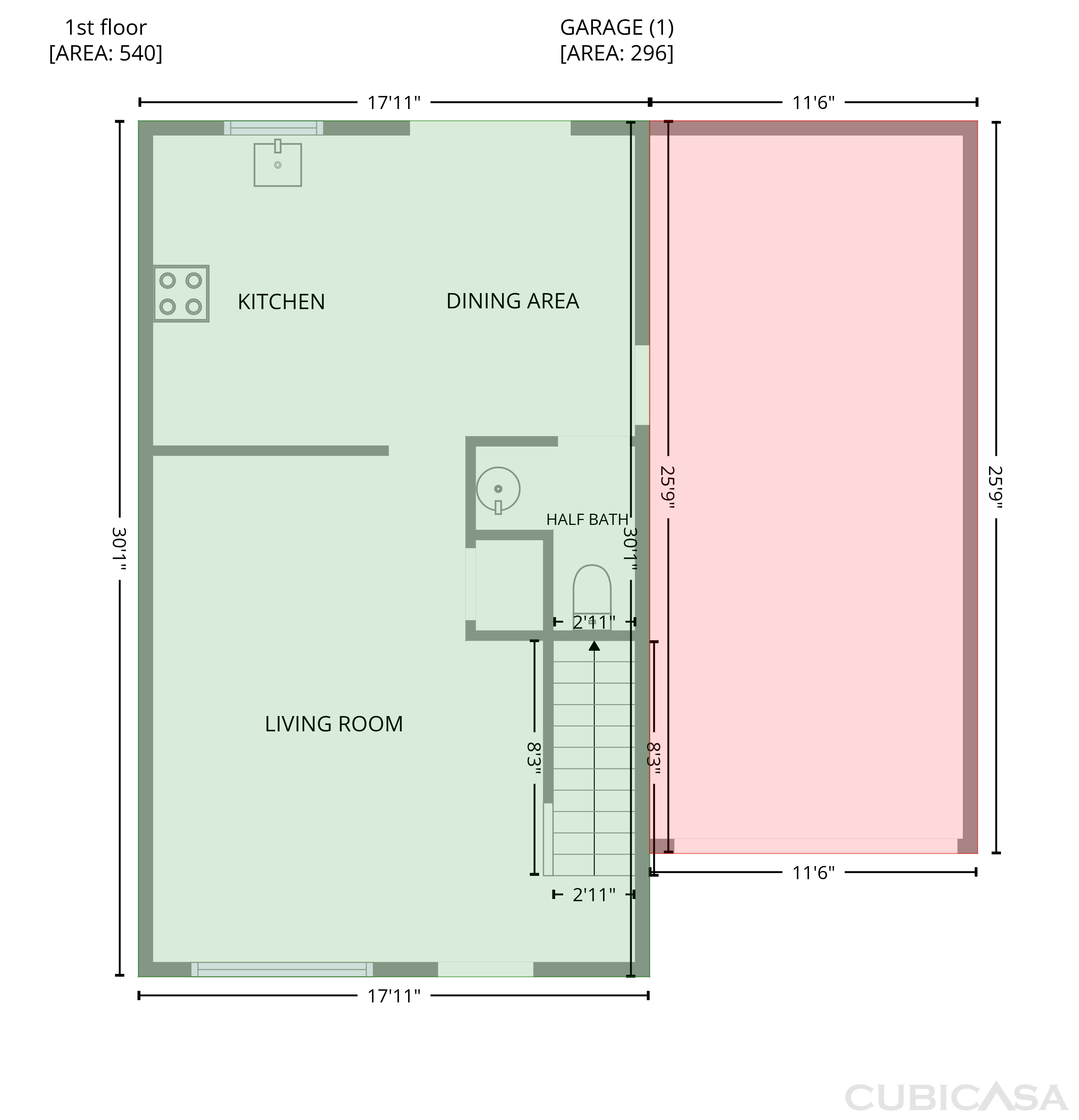 Main Floor of 1578 Zeverly St, Winston Salem, NC