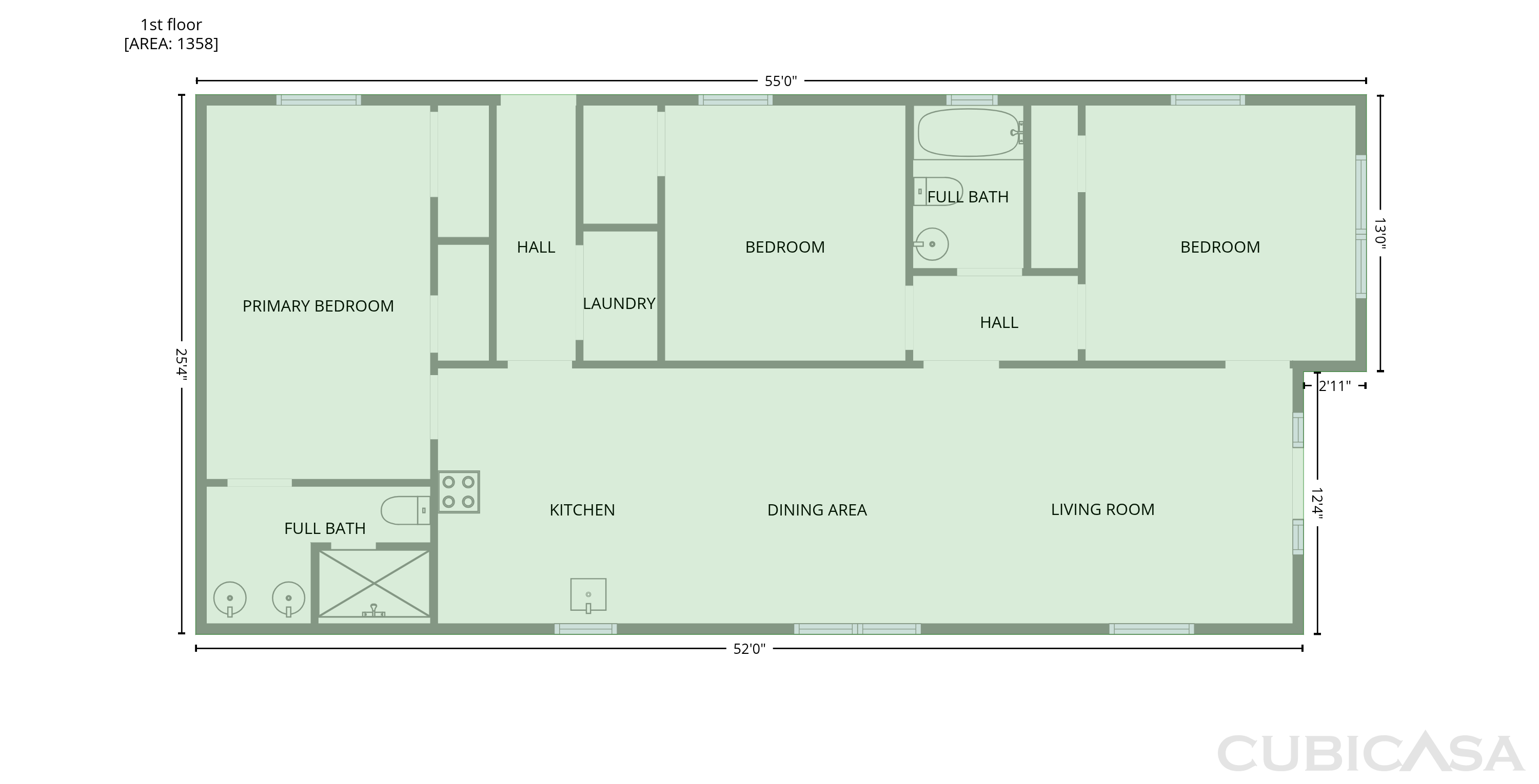 Main Floor of 1454 Farragut St, New Orleans, LA
