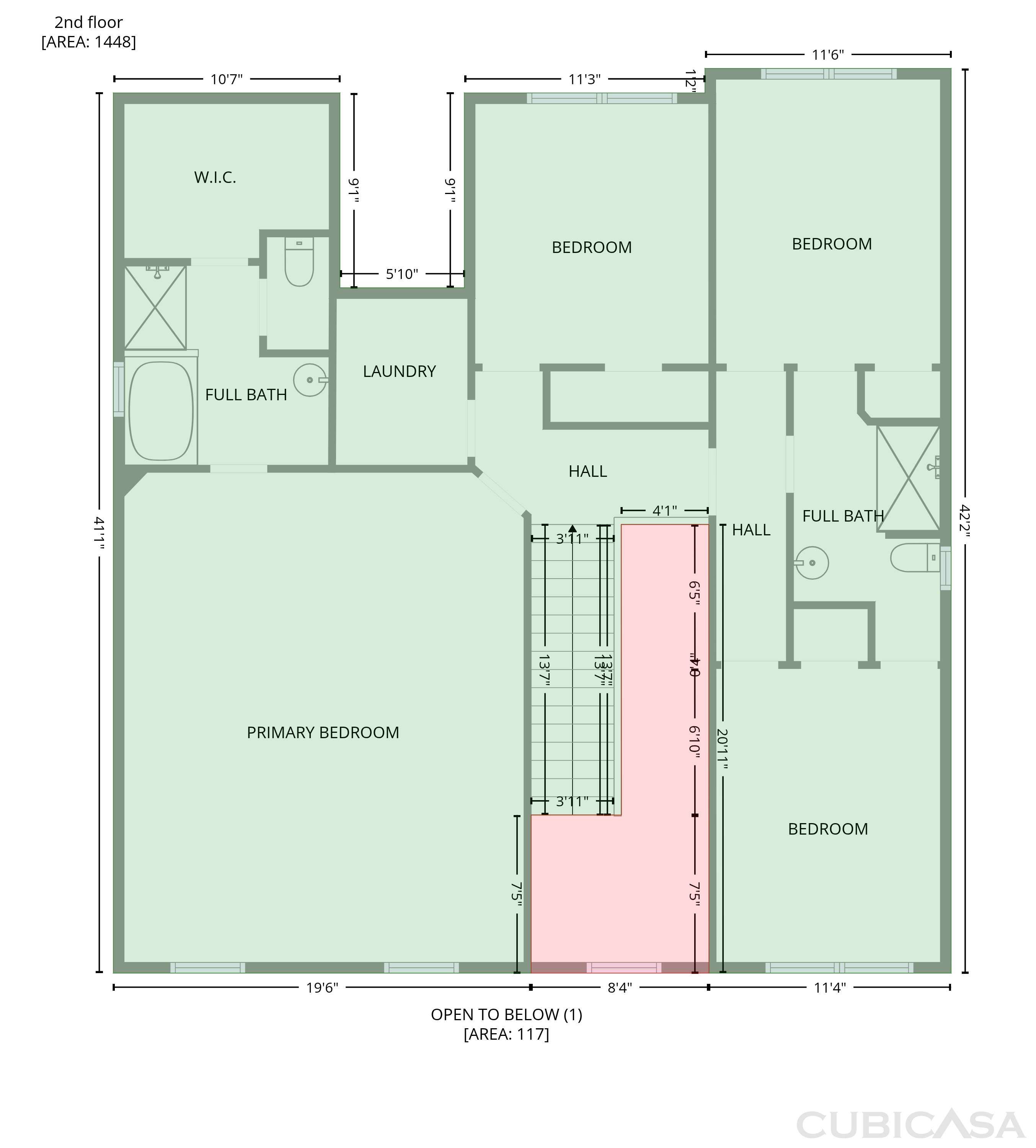Second Floor of 2182 Apple Orchard Way, Austell, GA