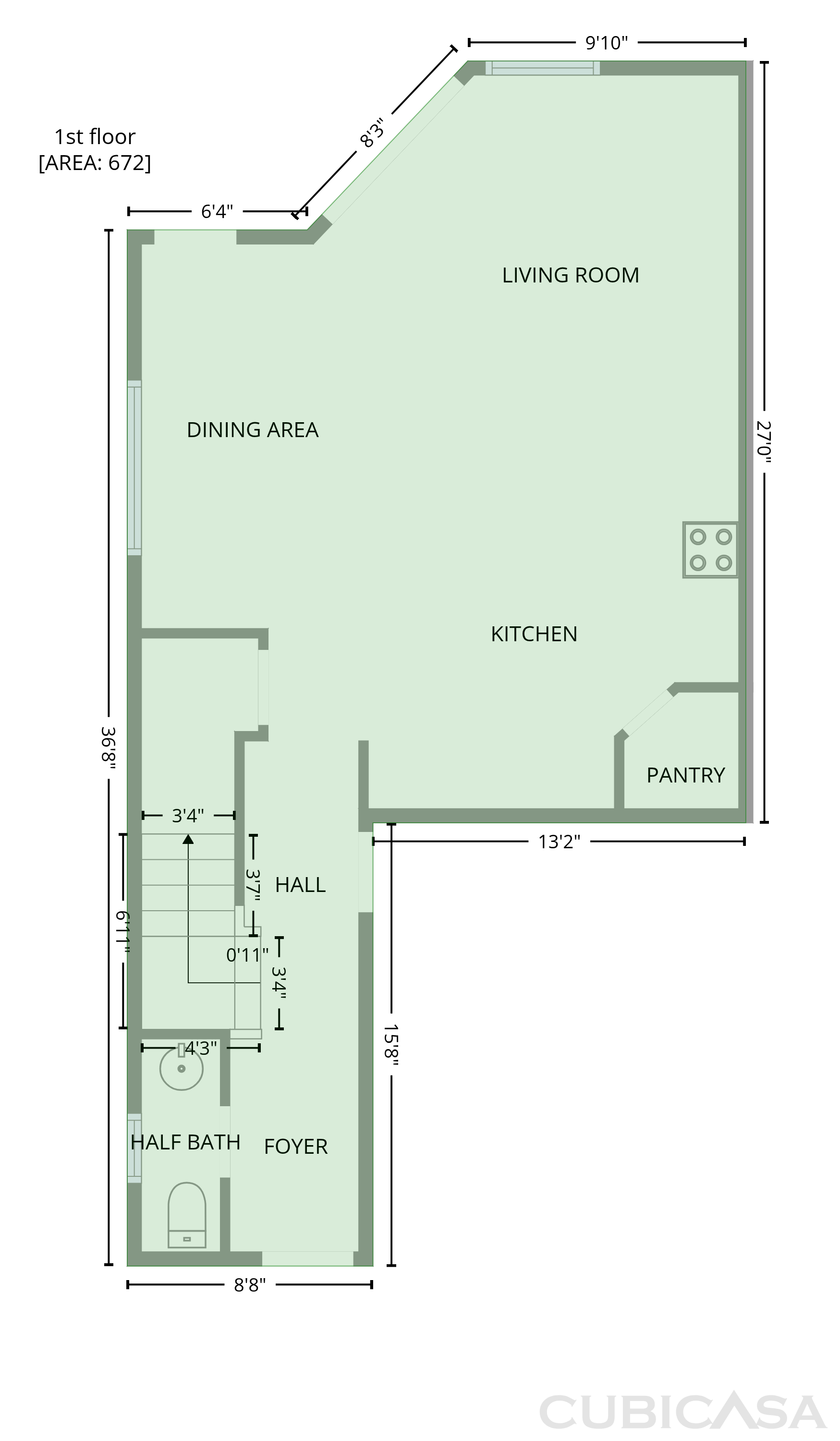 Main Floor of 1118 Neighborly Way, Morrisville, NC