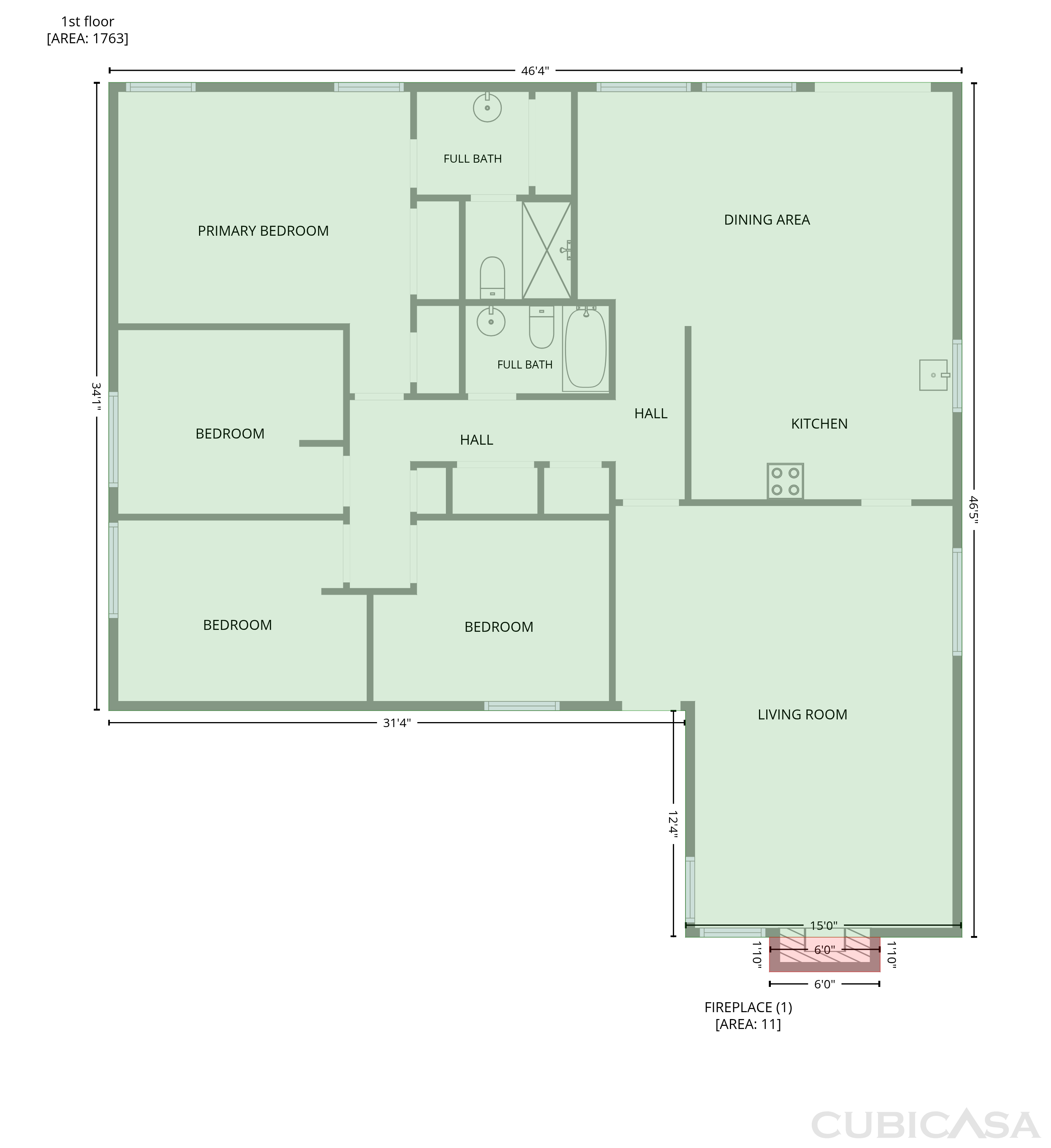 Main Floor of 6232 Wittenham Way, Orangevale, CA