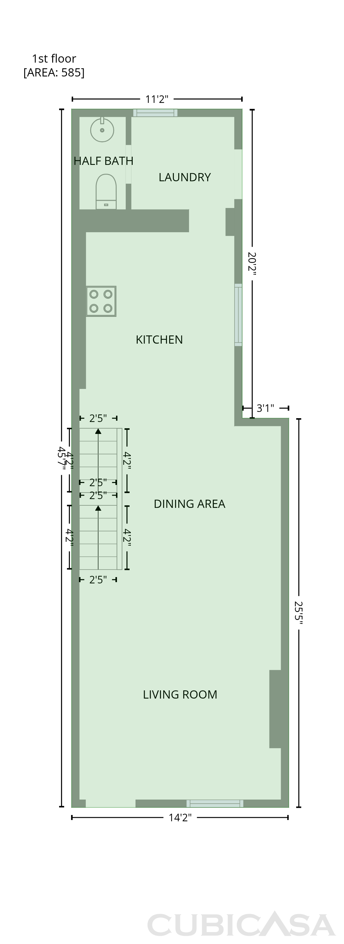 Second Floor of 1716 N Hollywood St, Philadelphia, PA