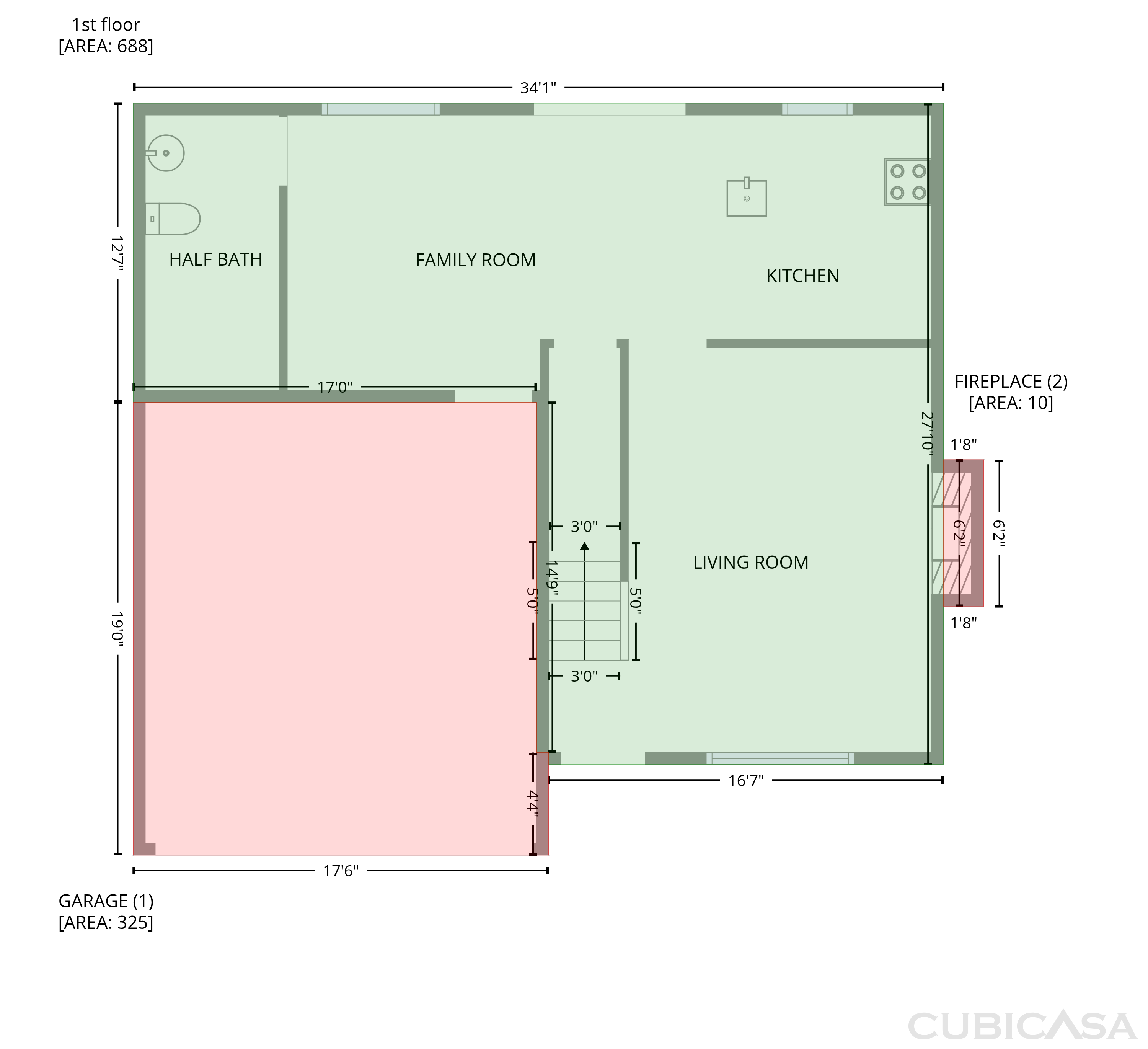 Main Floor of 17475 SW Eirwen St, Beaverton, OR