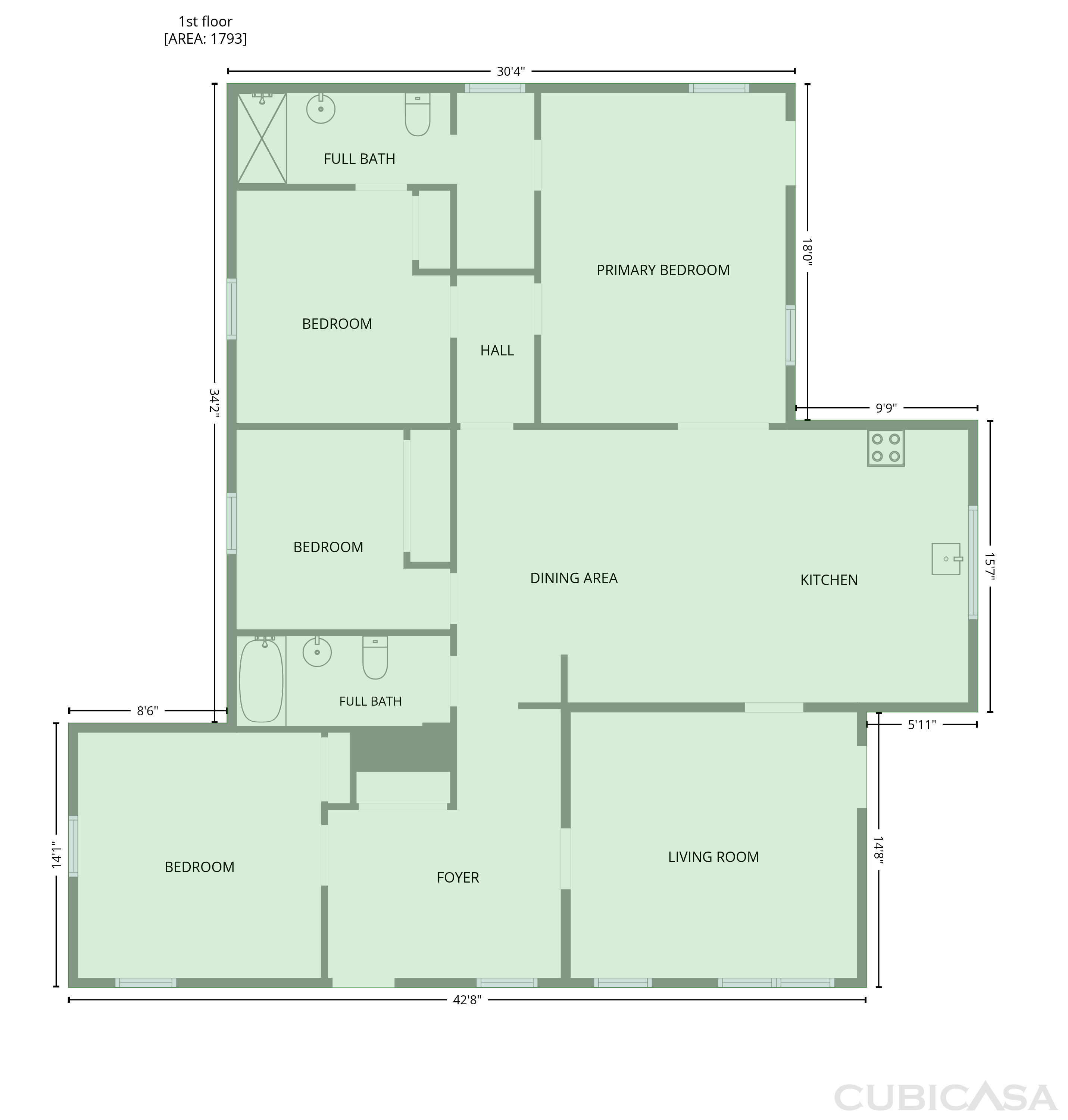 Main Floor of 5213 Dillon Ave, Savannah, GA