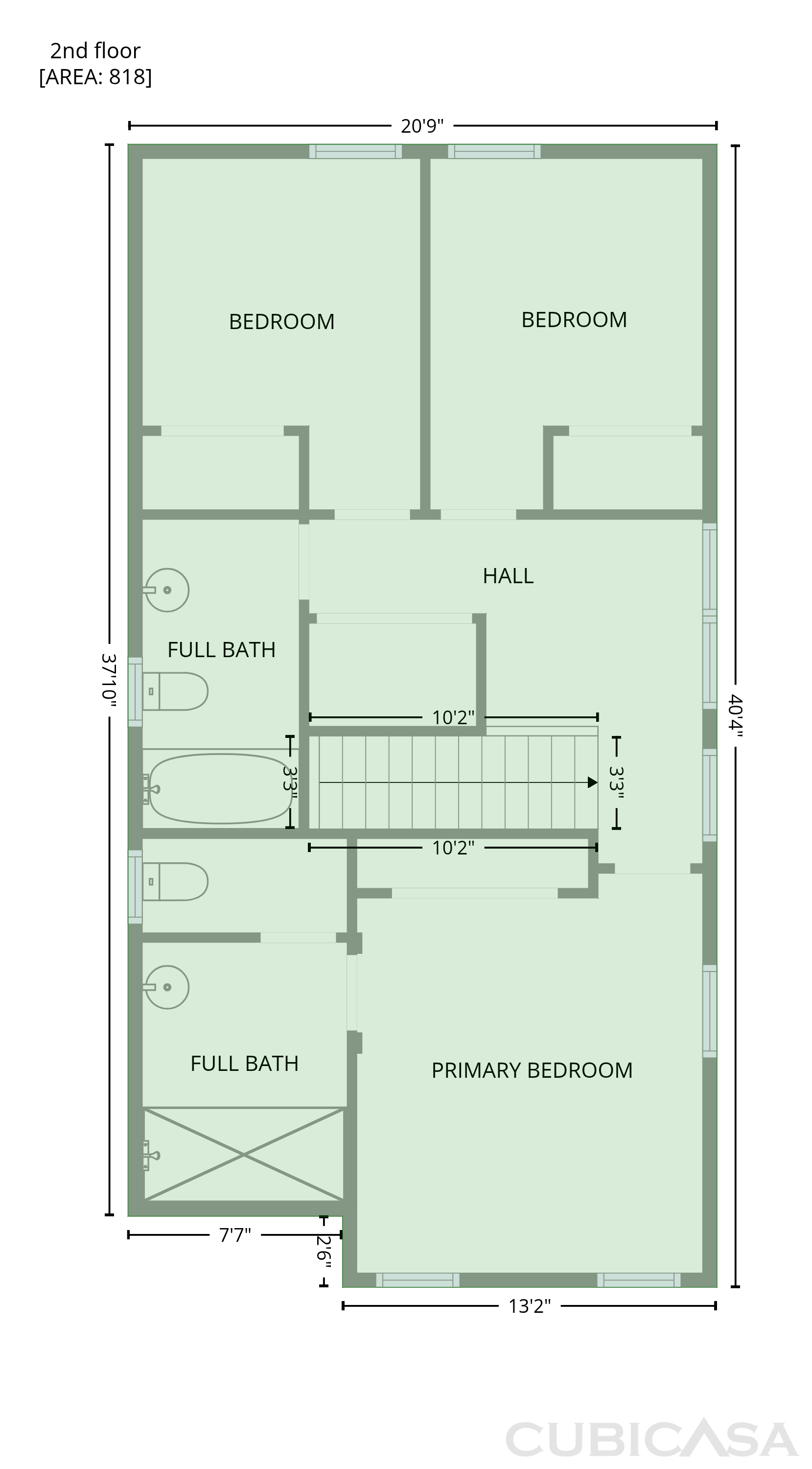 Second Floor of 10801 Portico Cir, Rancho Cordova, CA