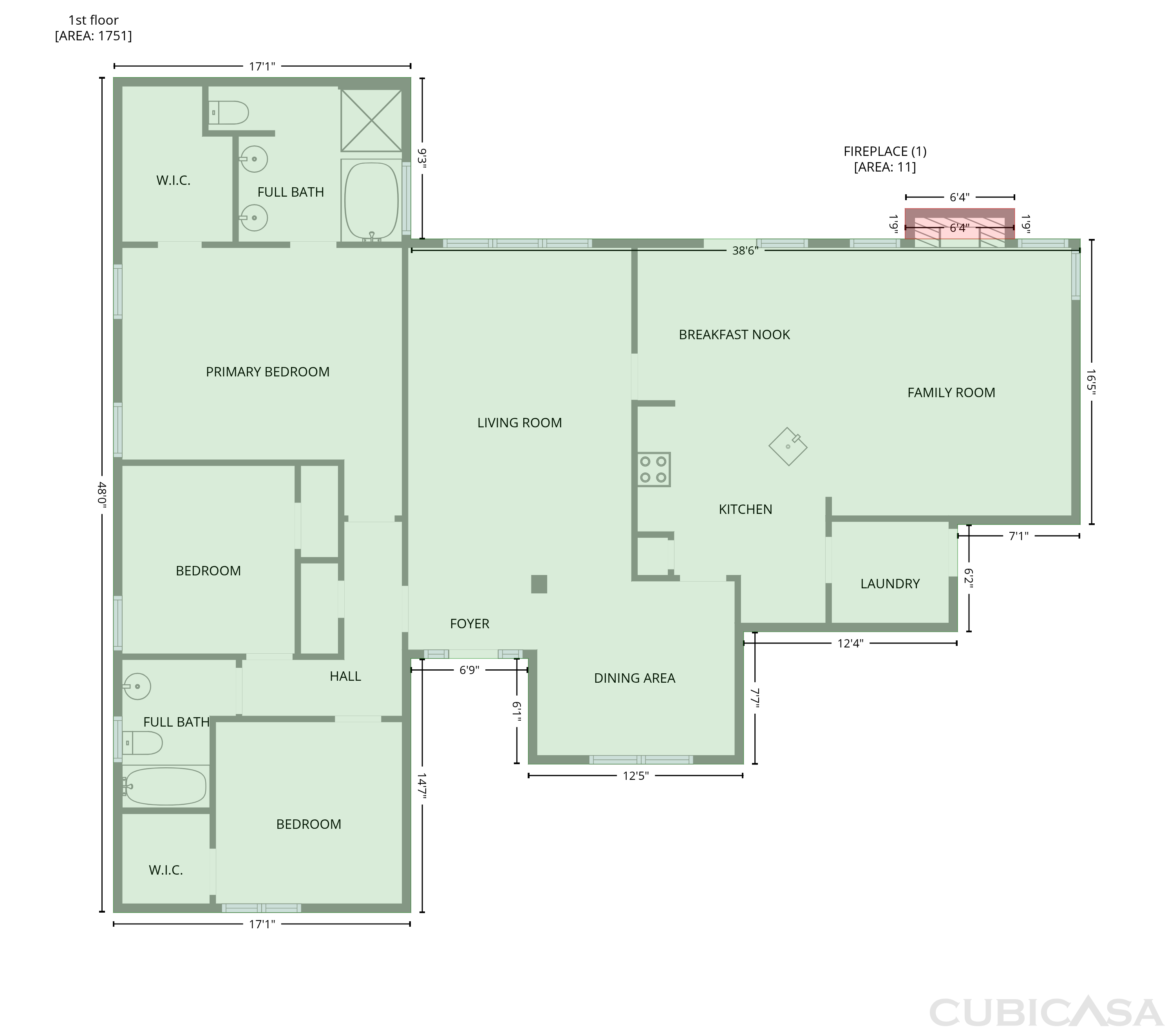 Main Floor of 6128 Remington Lake Dr, Raleigh, NC
