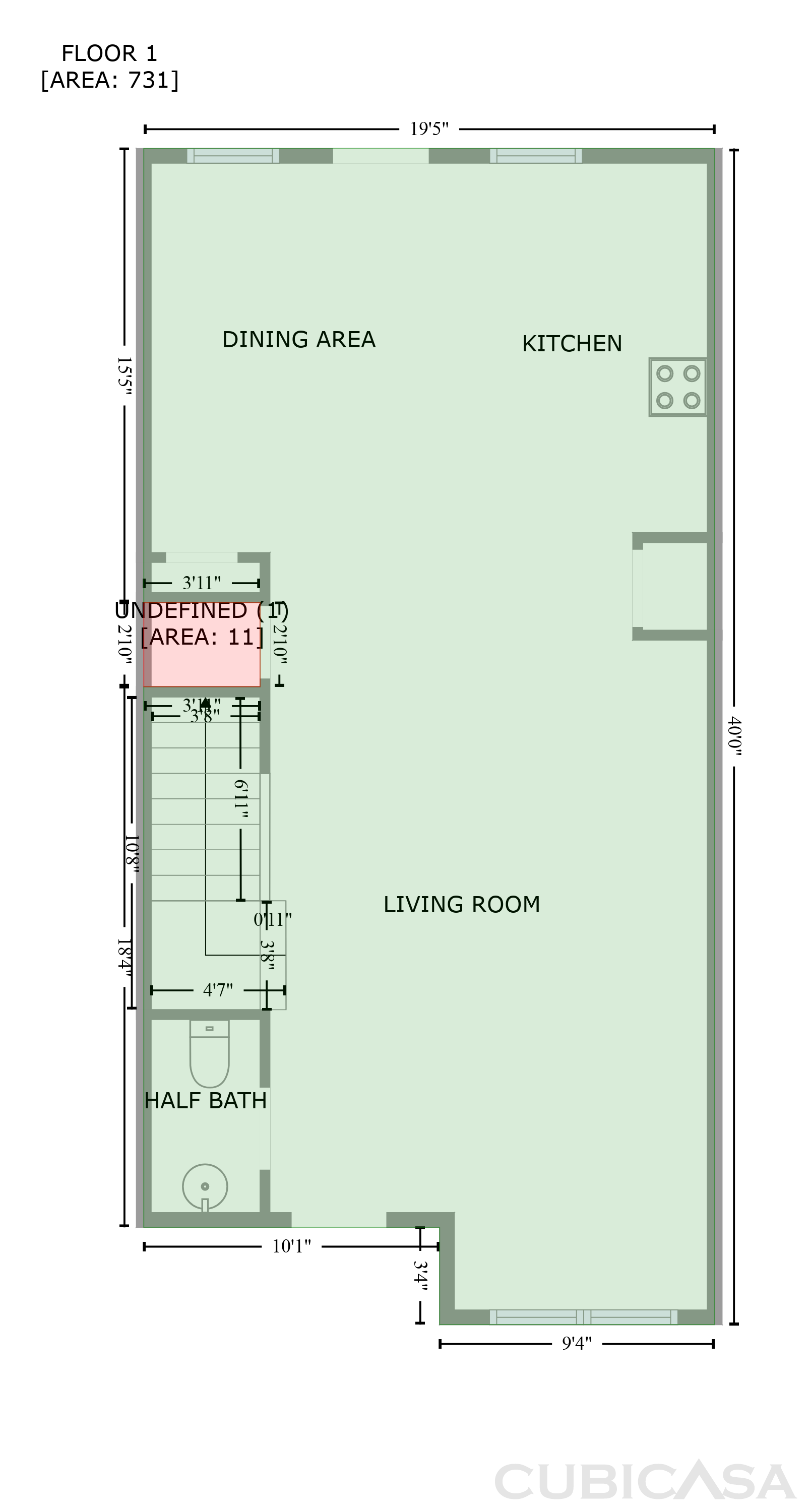 Main Floor of 6077 Oakley Rd, Union City, GA