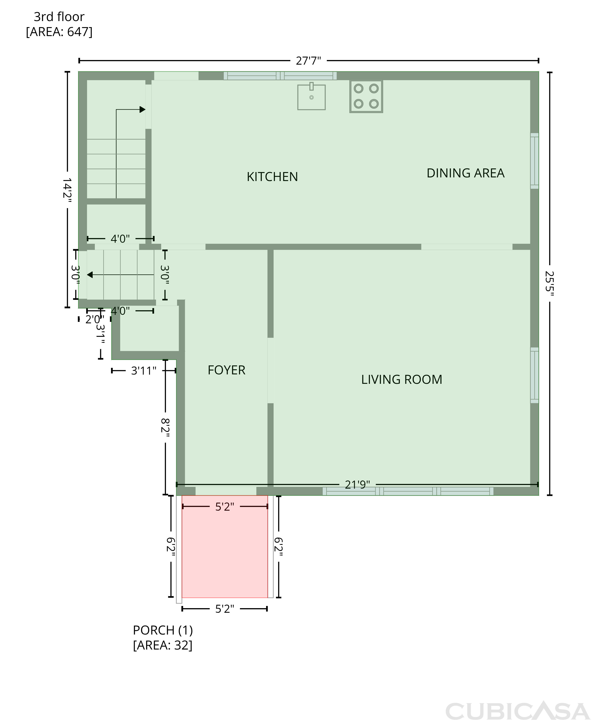 Third Floor of 917 Hillview Dr, Cary, NC