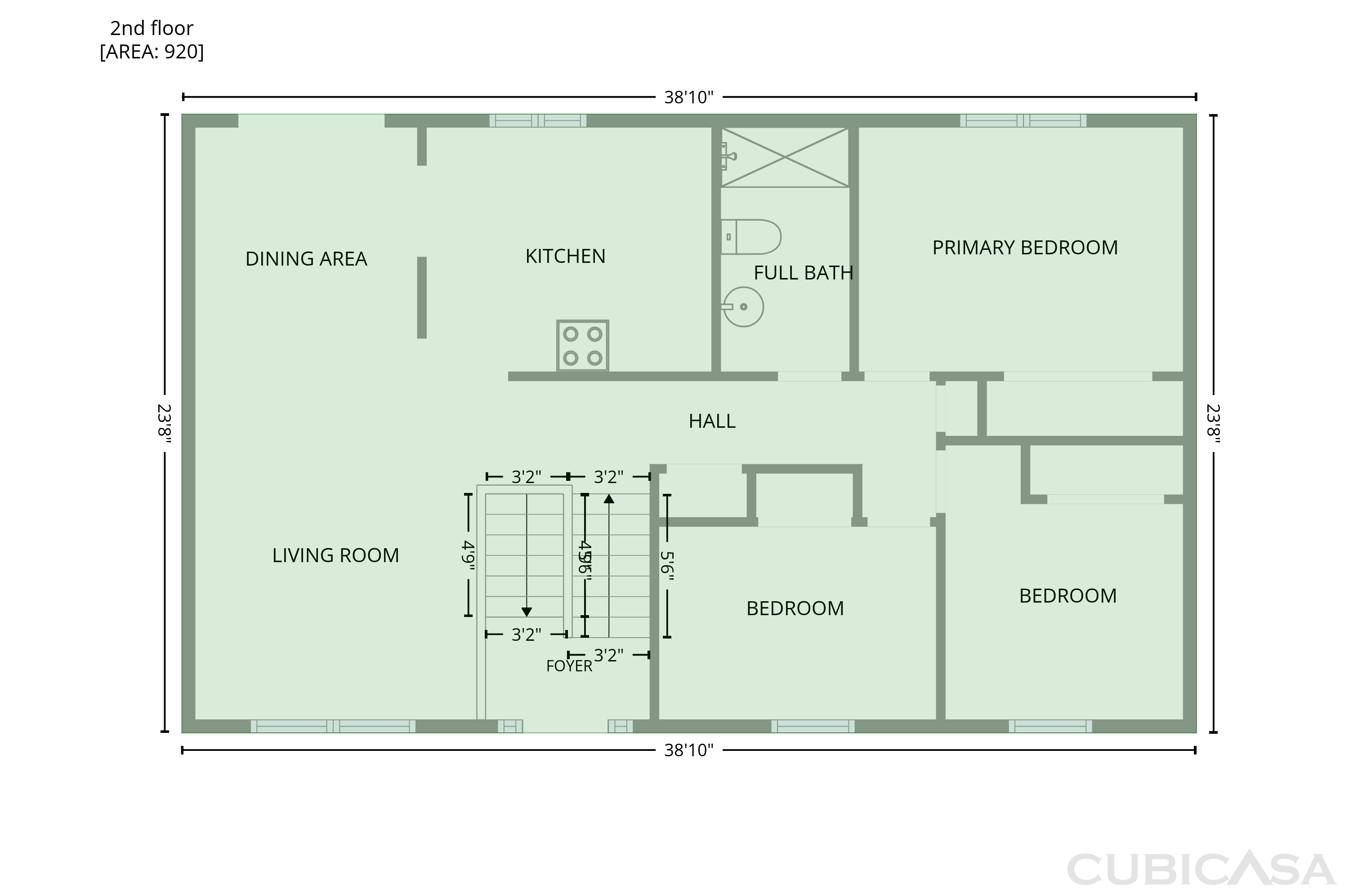 Second Floor of 18923 Orleans Pl, Woodhaven, MI