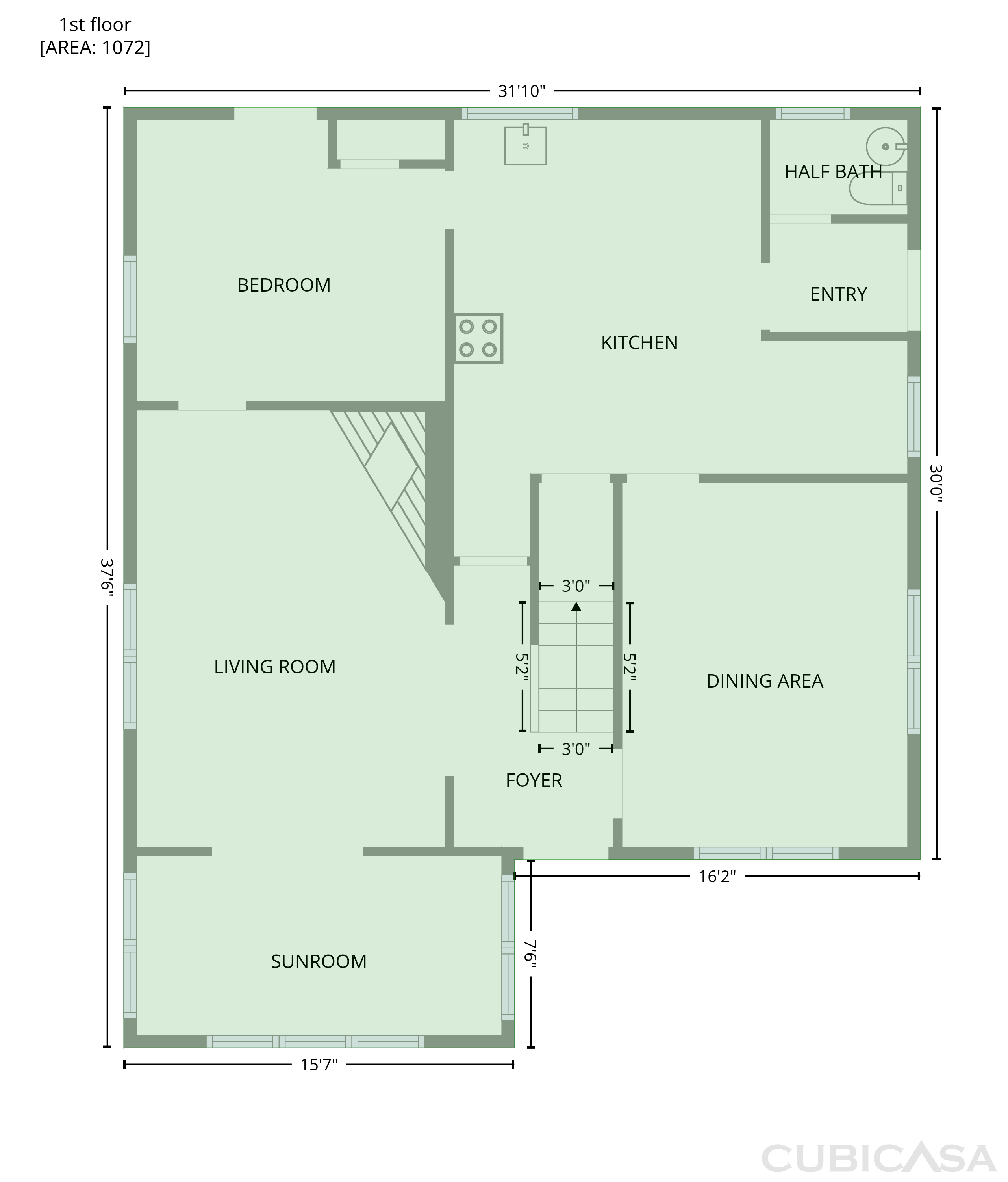Second Floor of 10 Perrot St, Worcester, MA