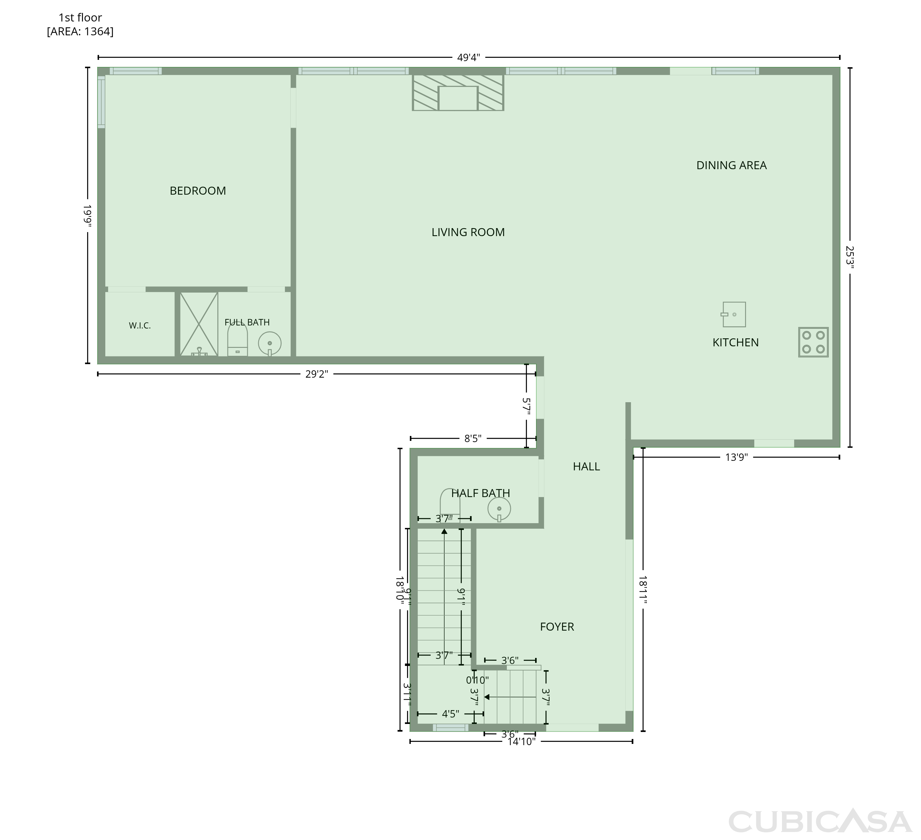 Main Floor of 123 Filigree Way, Durham, NC