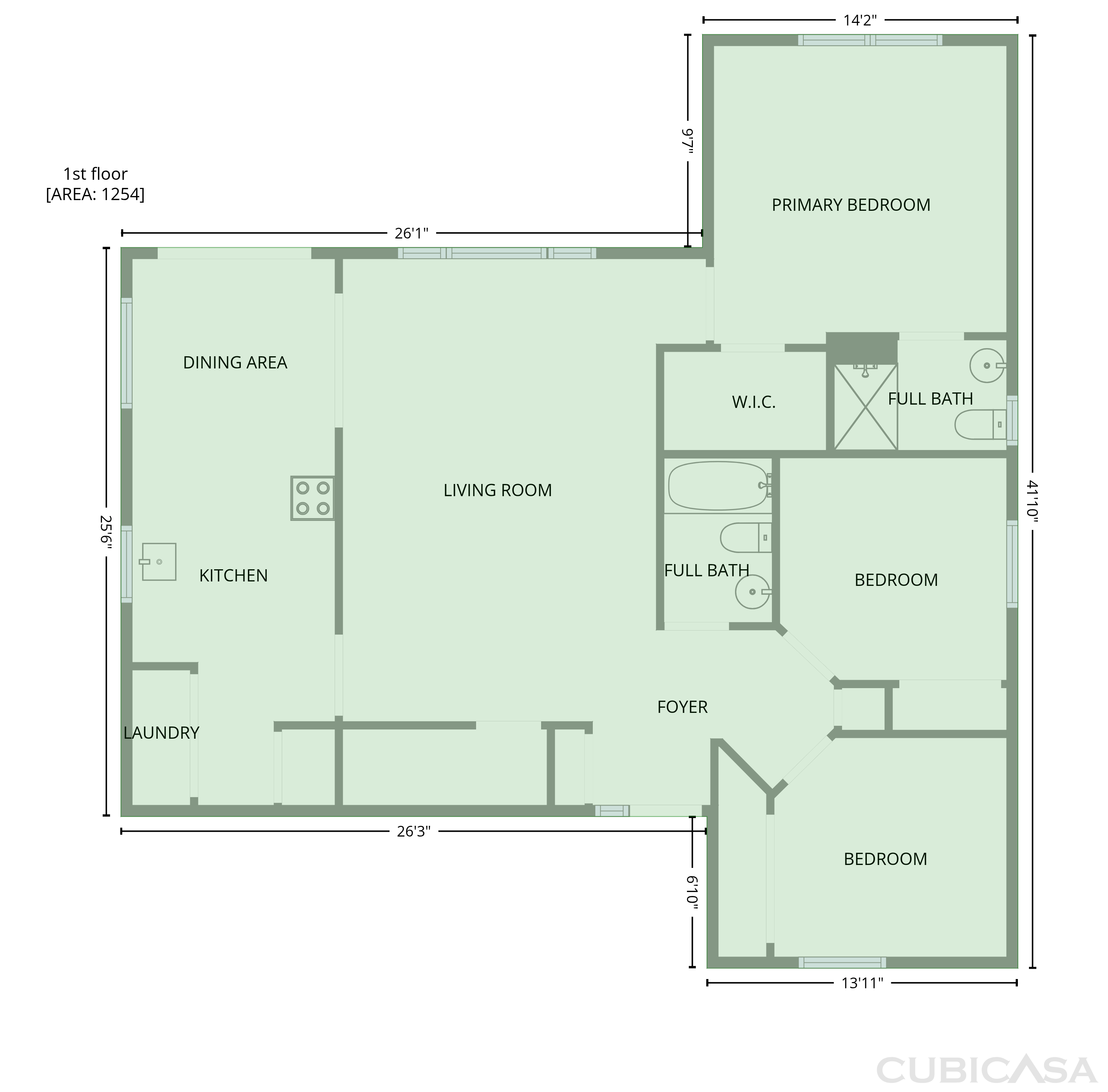 Main Floor of 42724 North Walnut St, Clinton Township, MI
