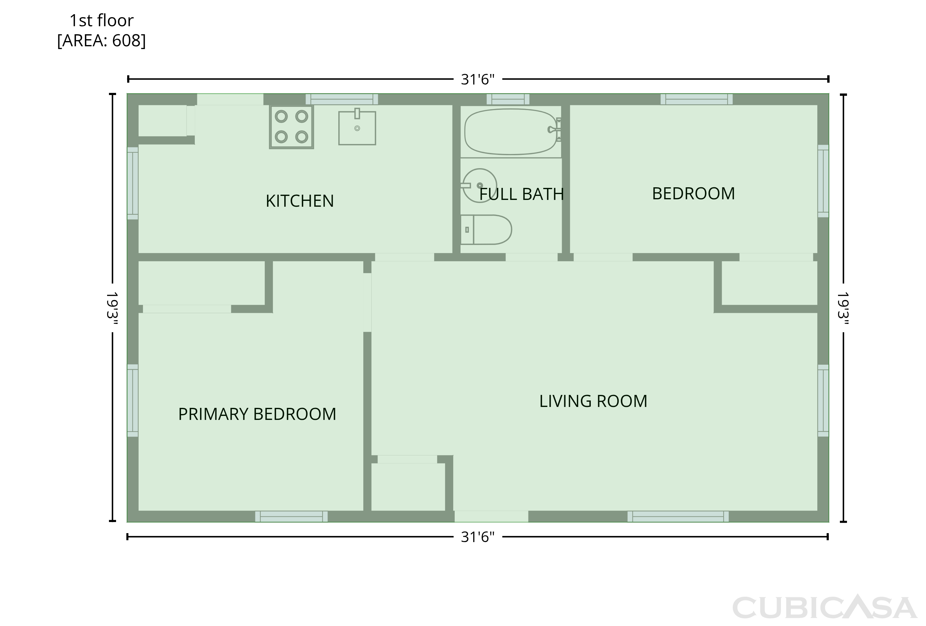 Main Floor of 305 Woodbury St, High Point, NC