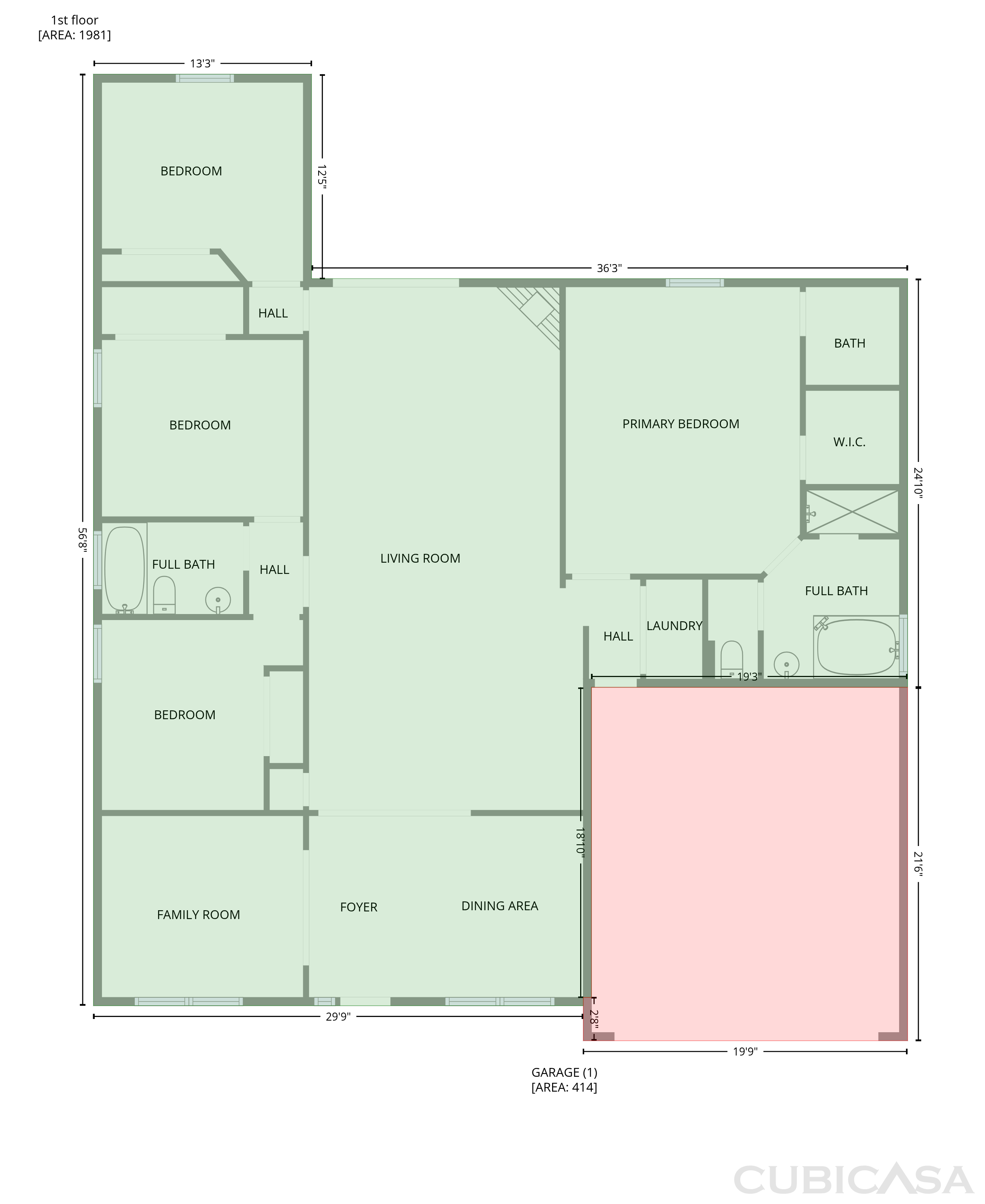 Main Floor of 8436 Staplehurst Dr W, Jacksonville, FL