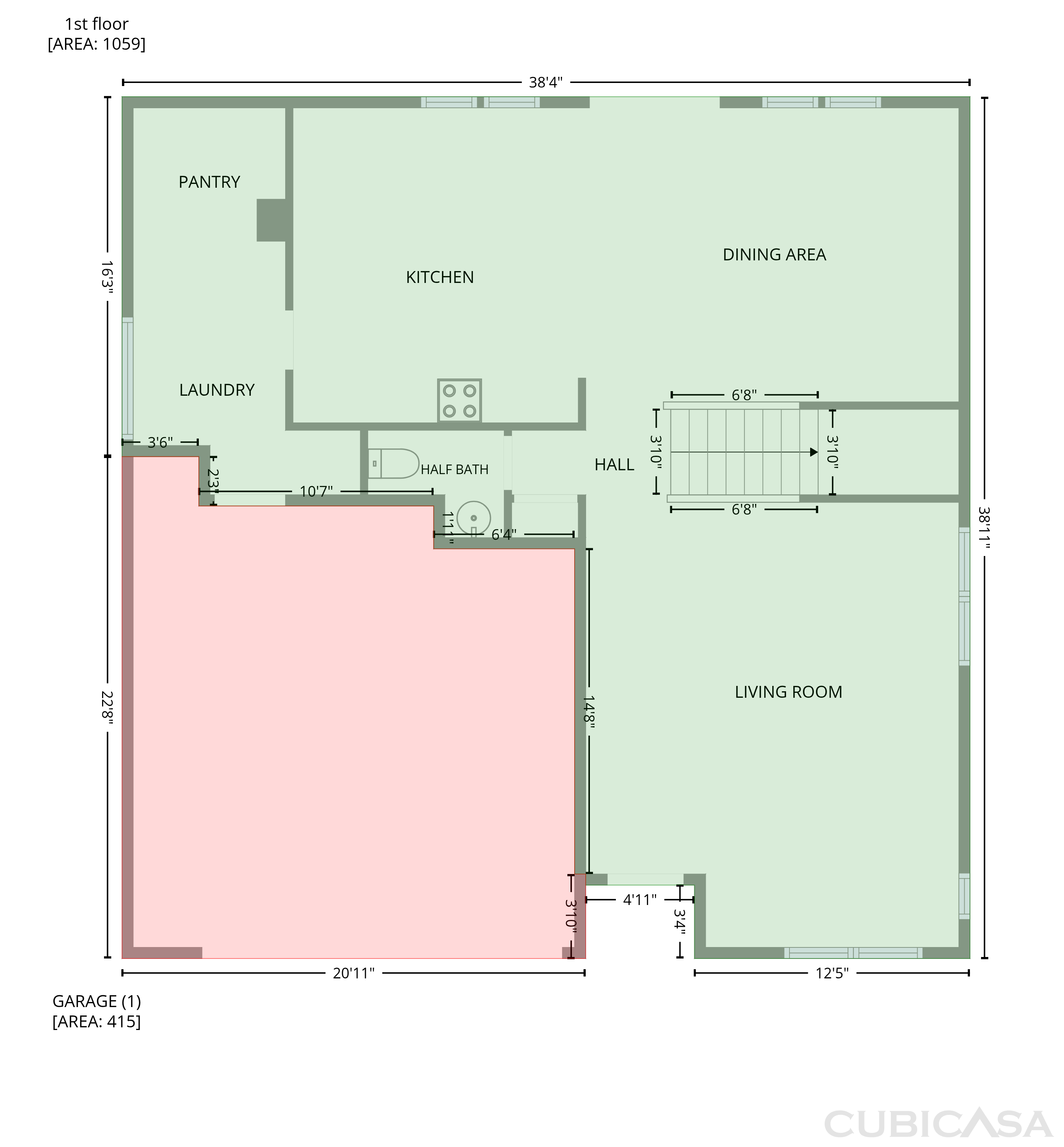 Main Floor of 5578 W Shady Grove Dr, Tucson, AZ