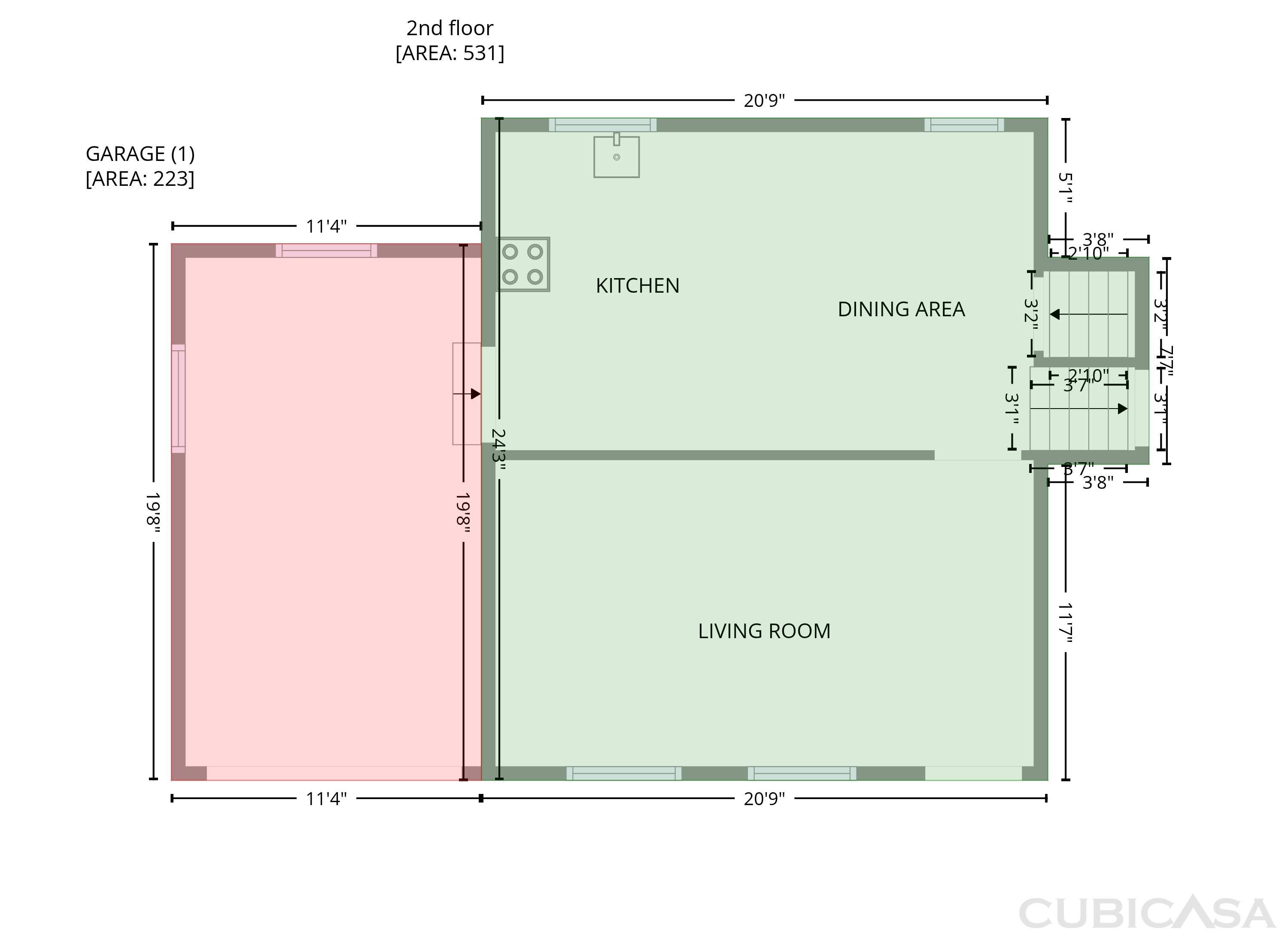 Second Floor of 5807 Cobbrook Dr, Ellenwood, GA