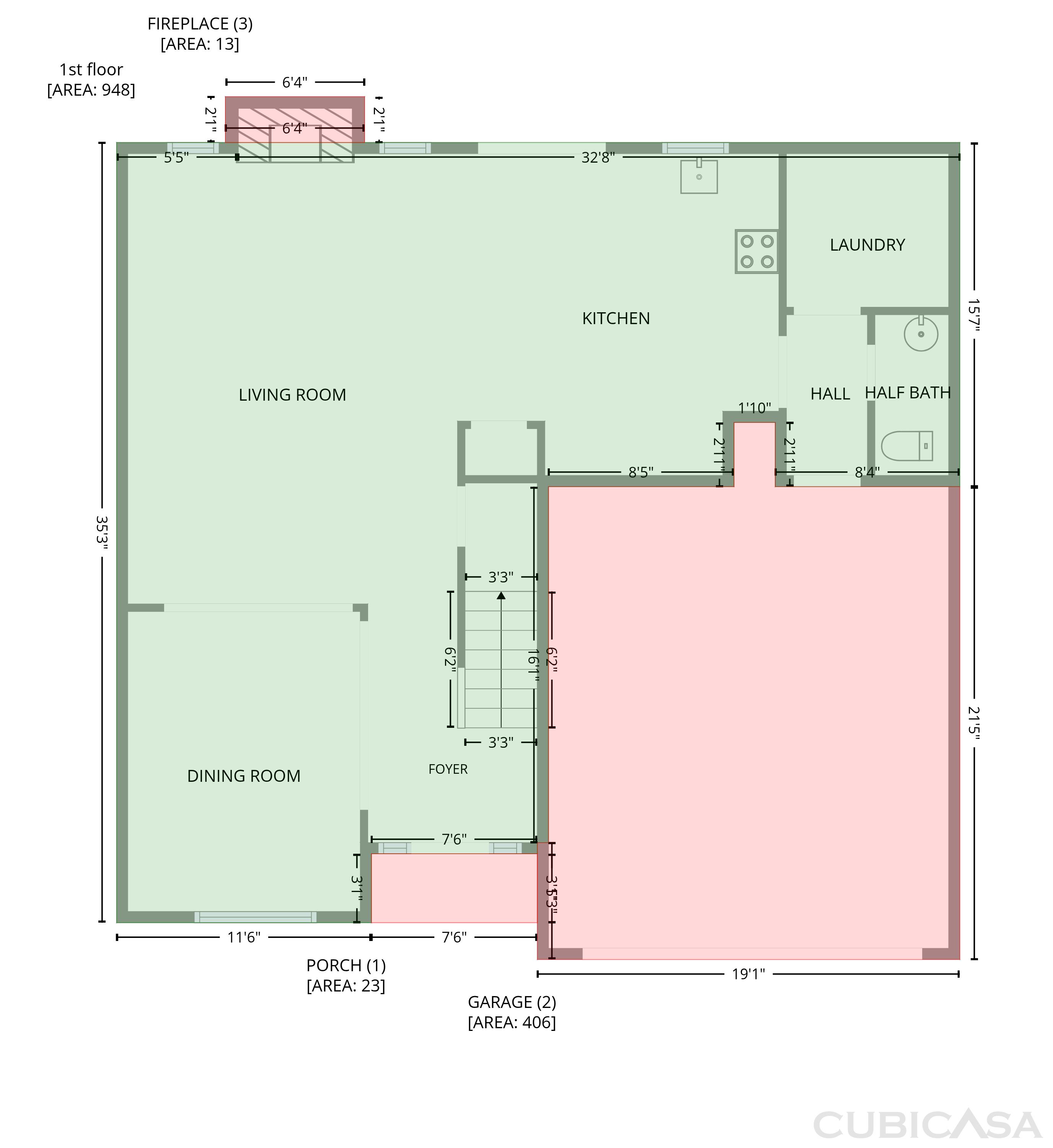 Main Floor of 7402 Walton Hl, Fairburn, GA