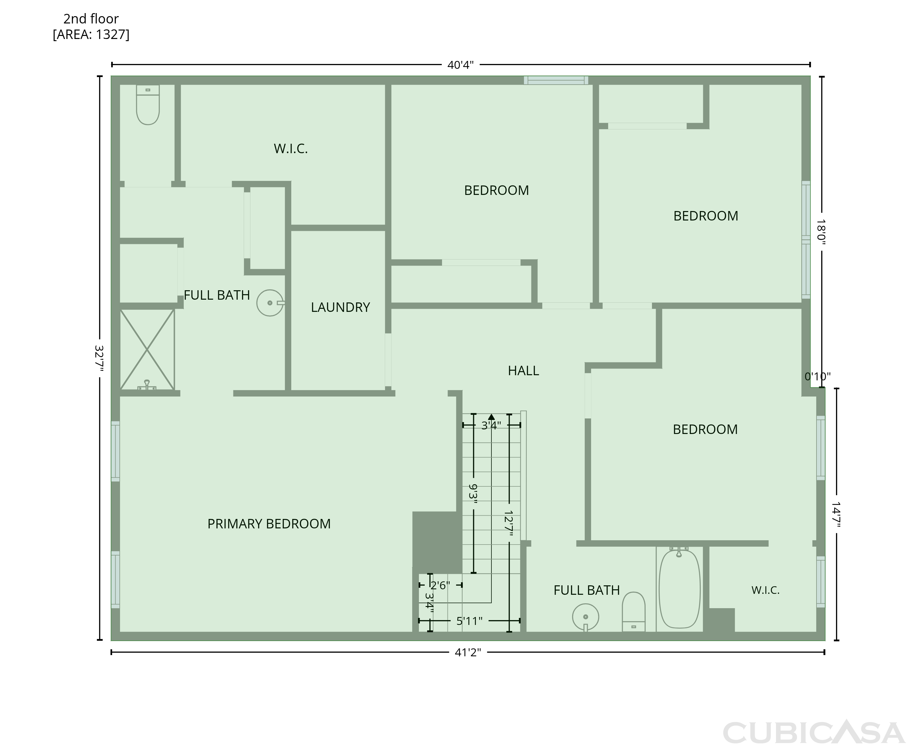 Second Floor of 1957 Glenburn Dr, Winston Salem, NC