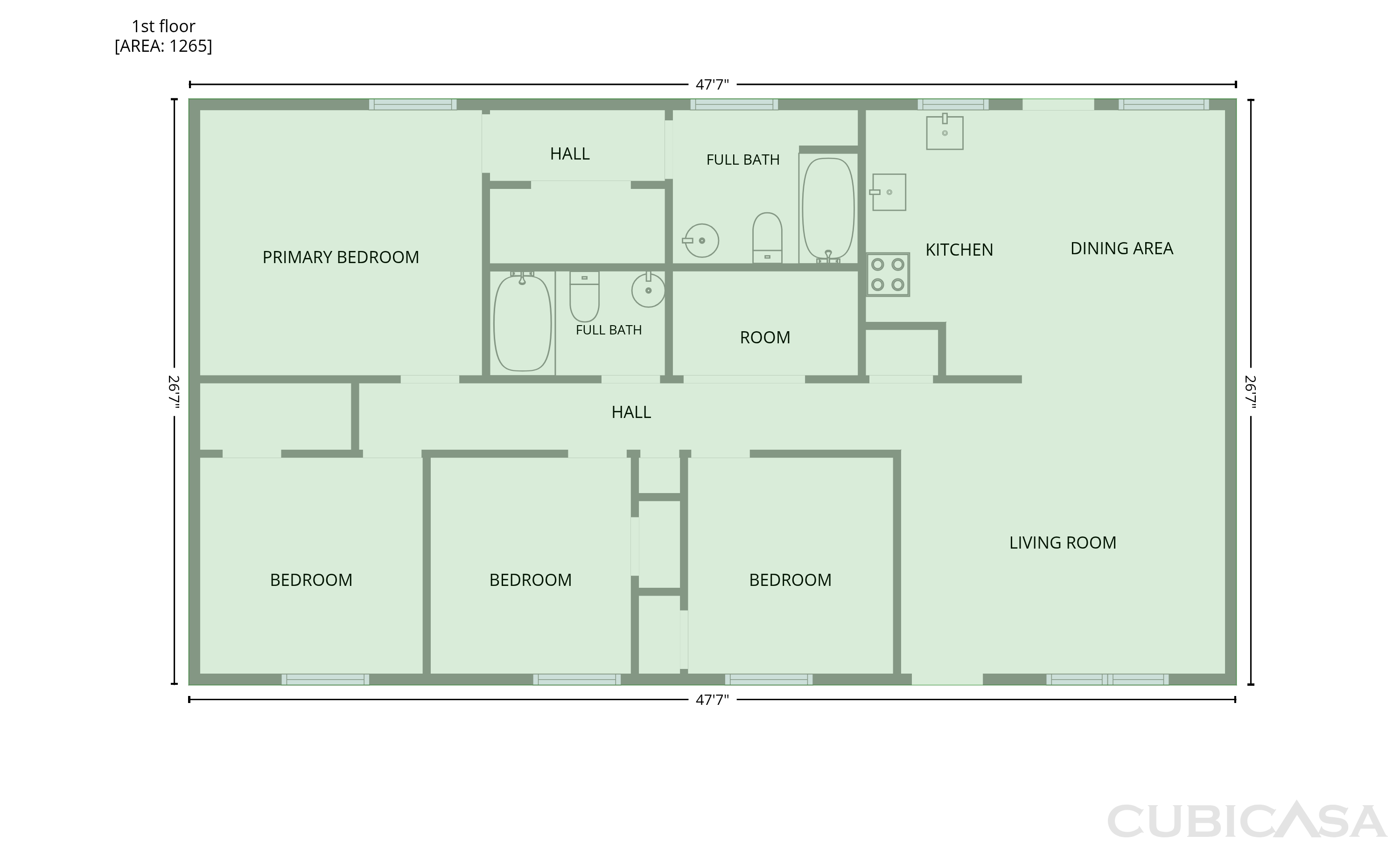 Main Floor of 1411 Foxbrook Cir, Lancaster, SC