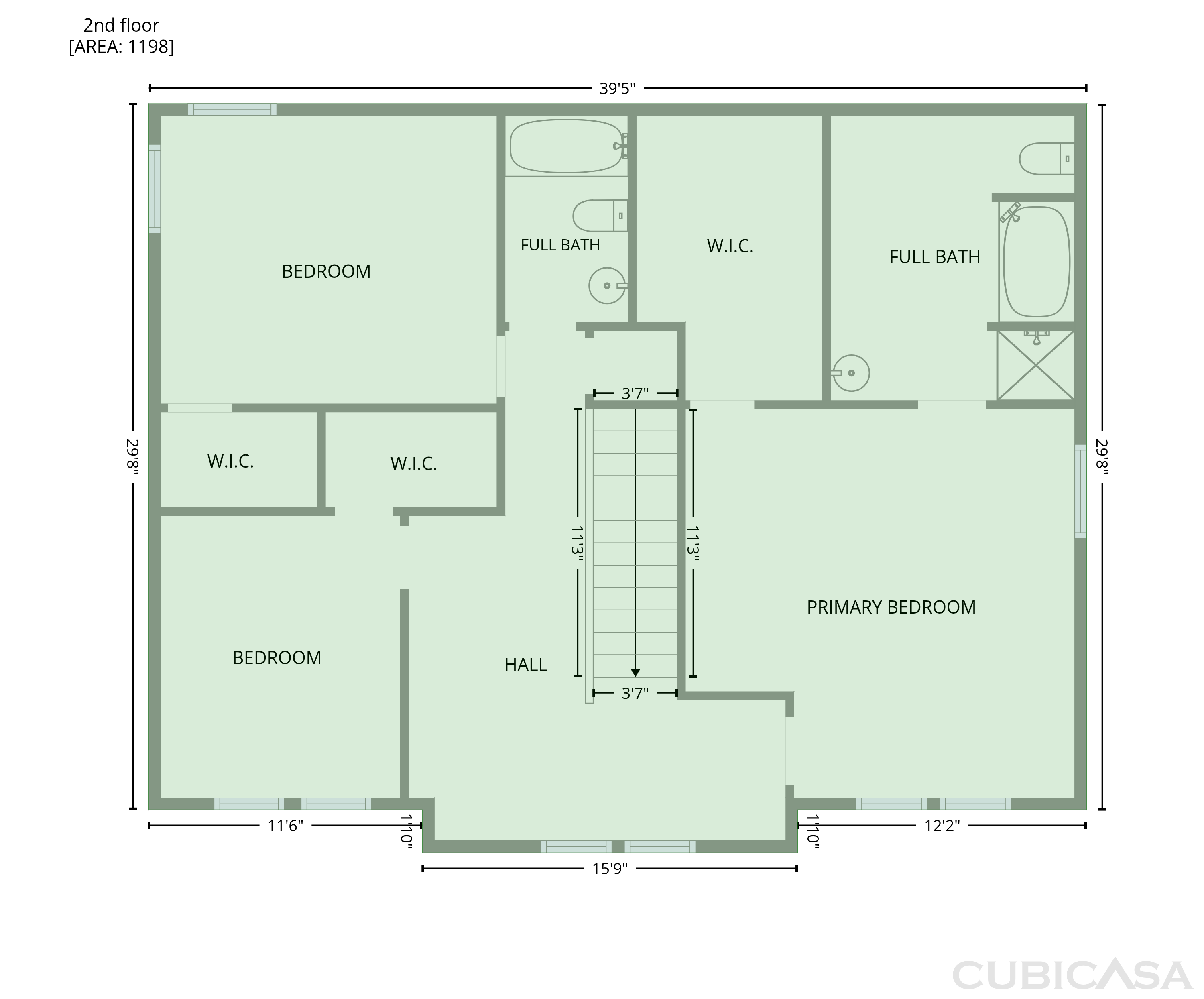 Second Floor of 2516 Boxford Ln, Cordova, TN
