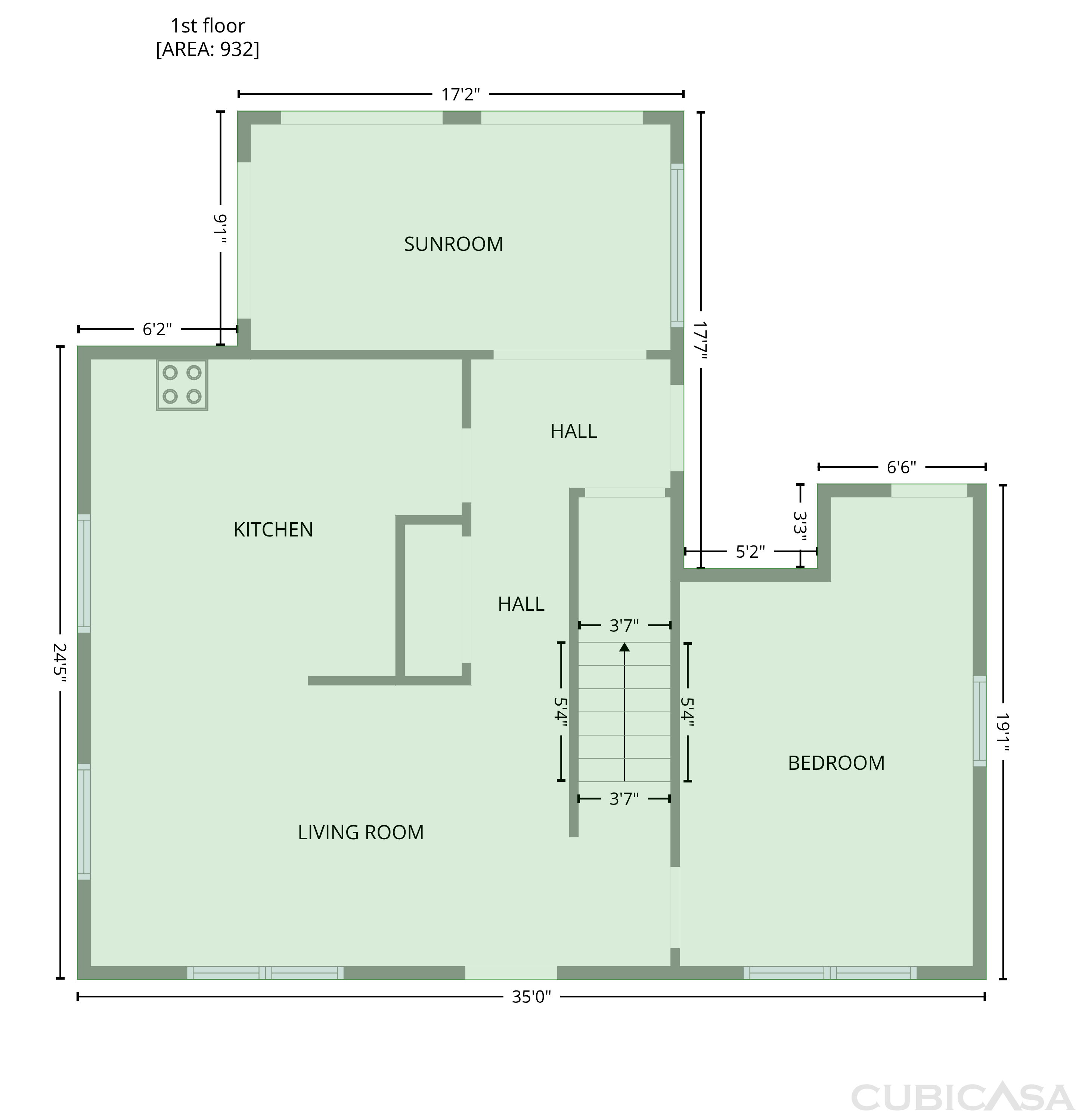 Main Floor of 1410 Sumner Rd, Thomasville, NC