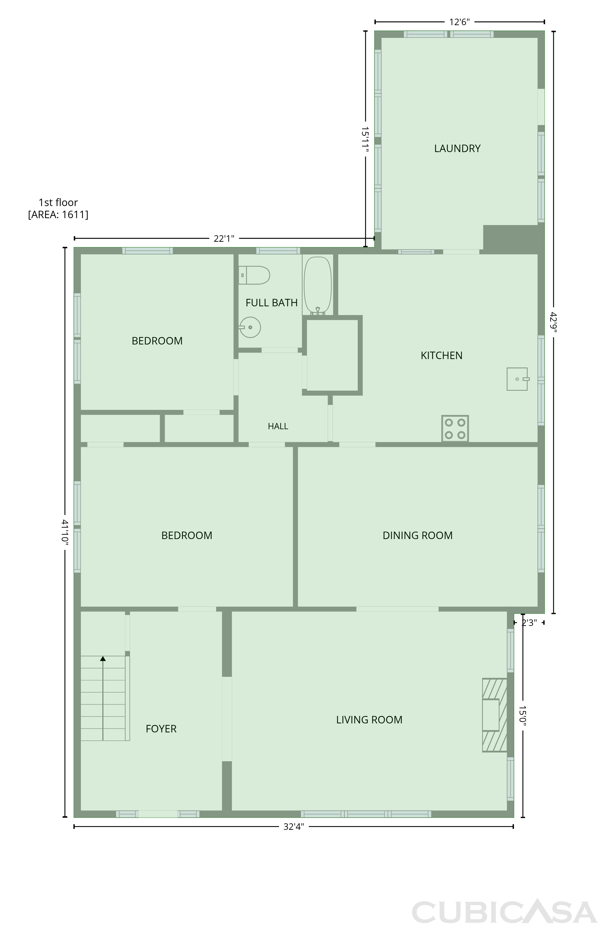 Main Floor of 1016 Scales St, Salisbury, NC