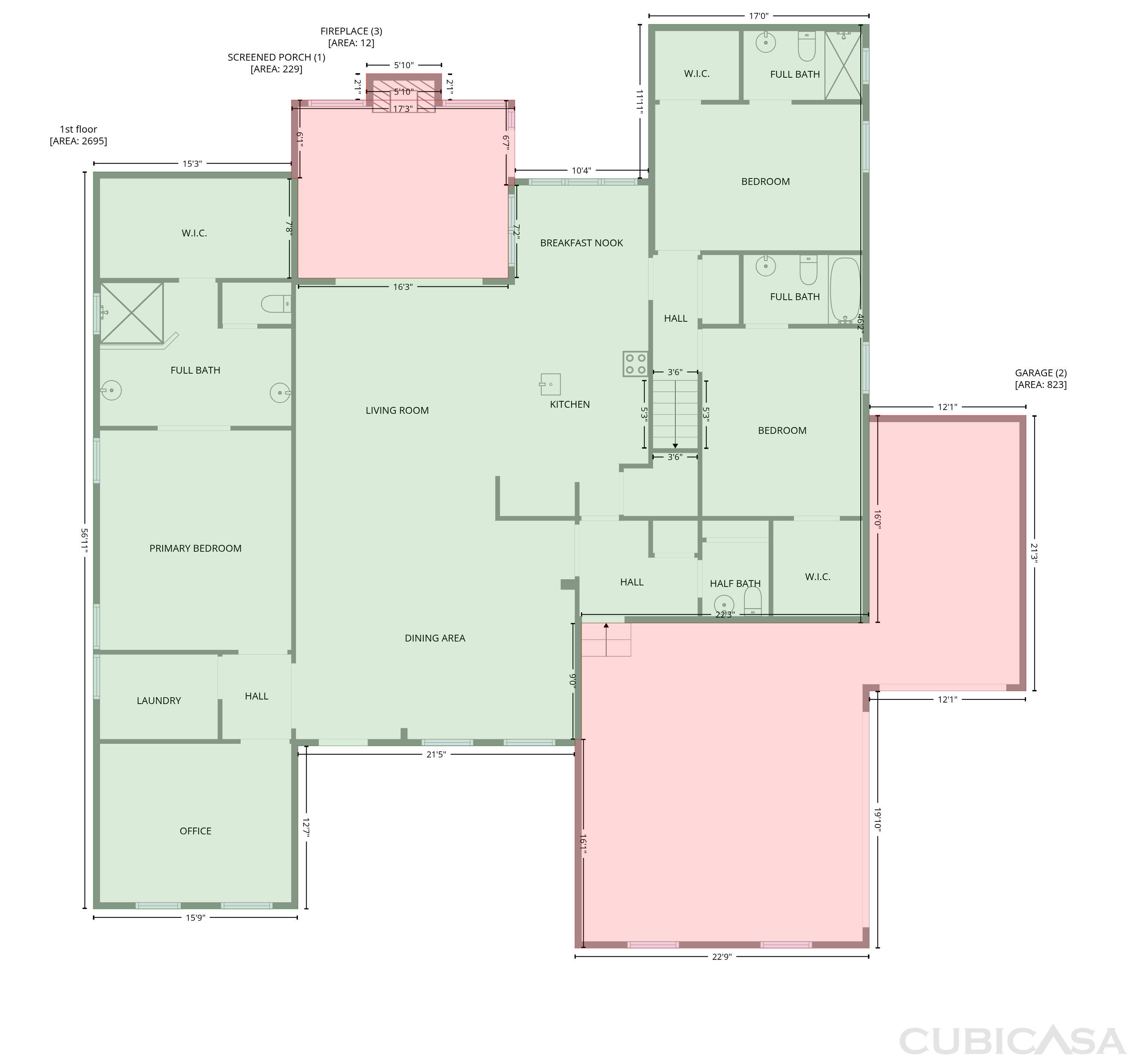 Main Floor of 1020 Irish Creek Dr, Landis, NC