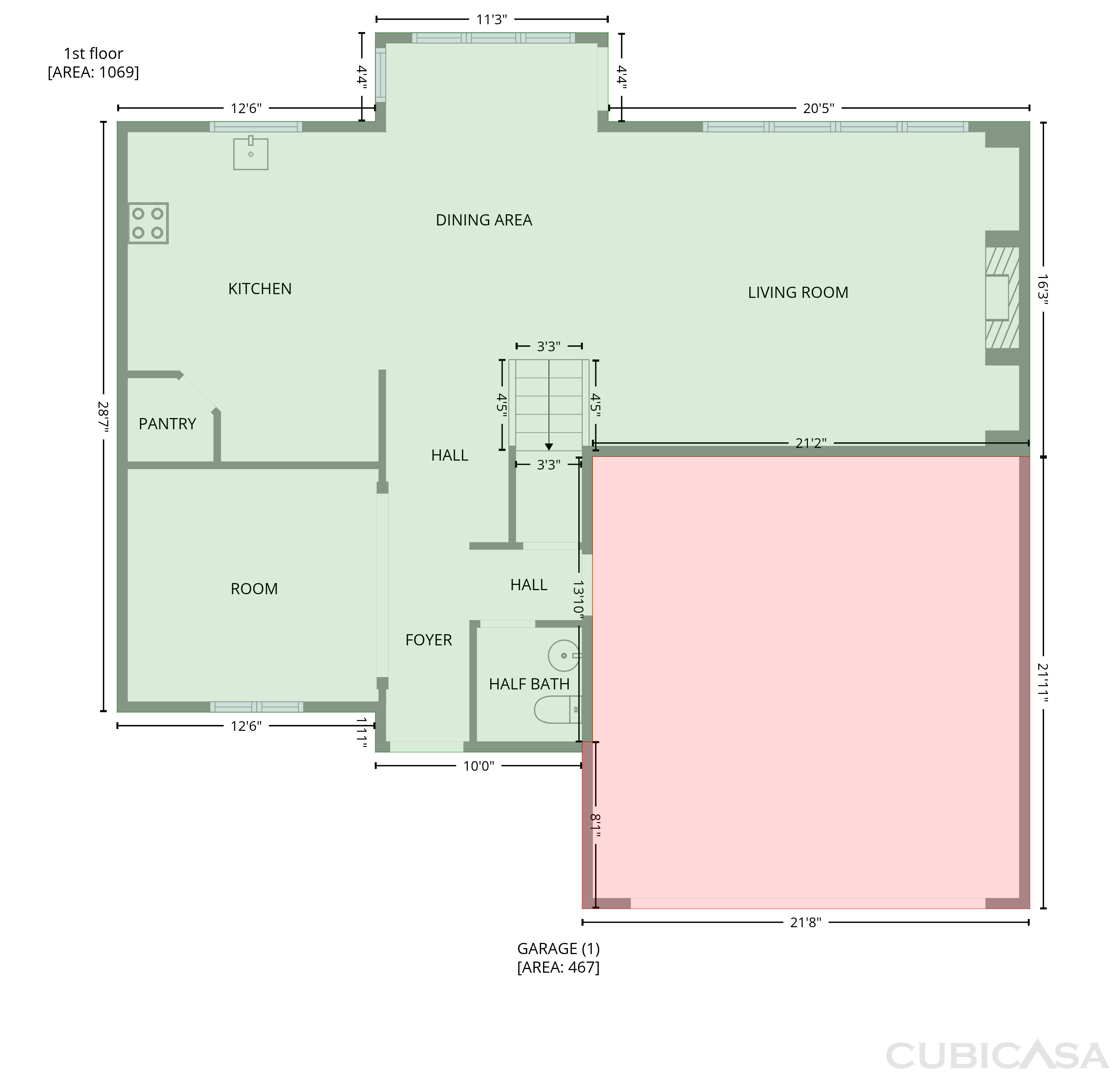 Main Floor of 12312 Chesley Dr, Charlotte, NC