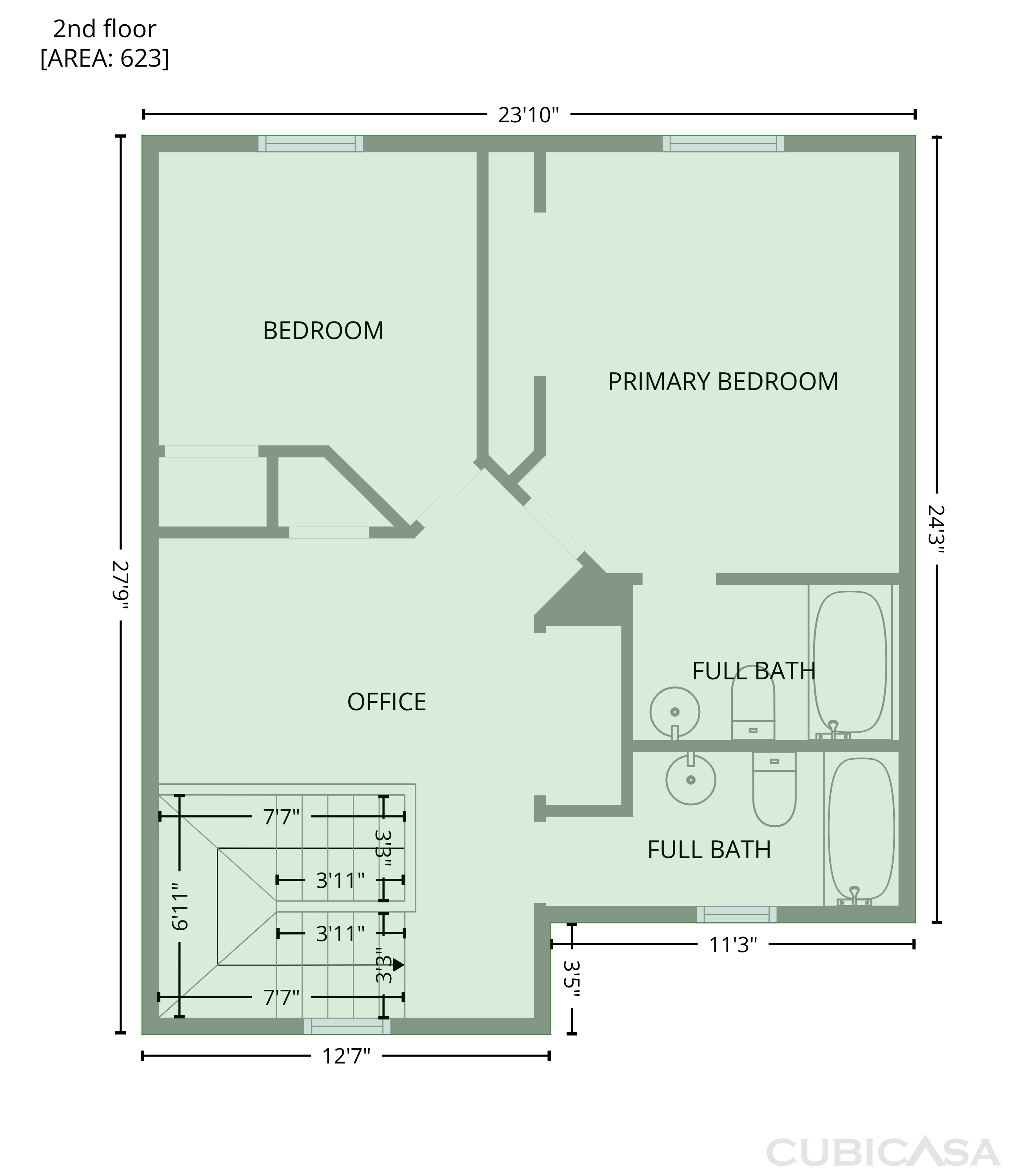 Second Floor of 220 Fox Creek Blvd, Woodstock, GA