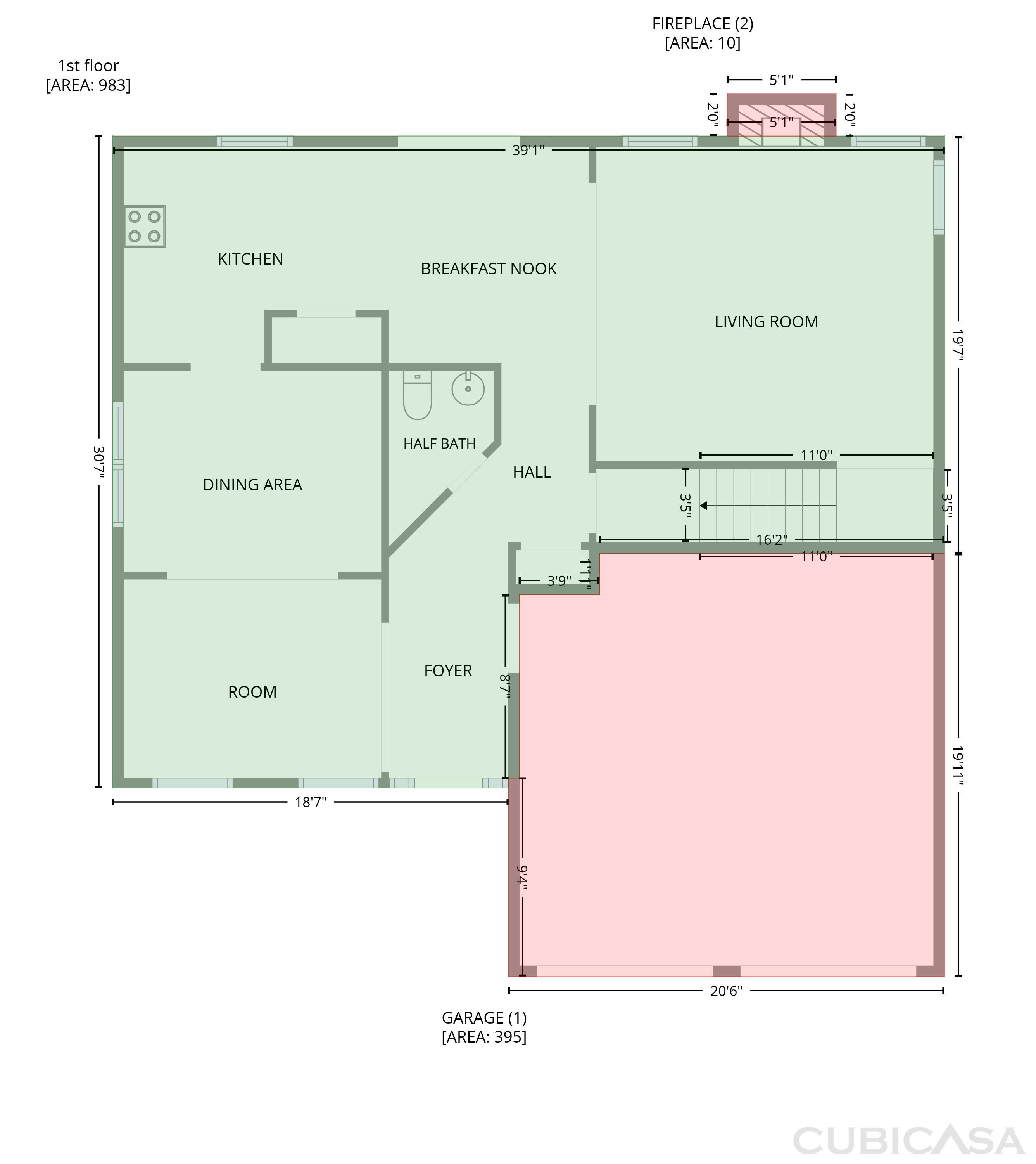 Main Floor of 110 Goshawk Walk, Covington, GA
