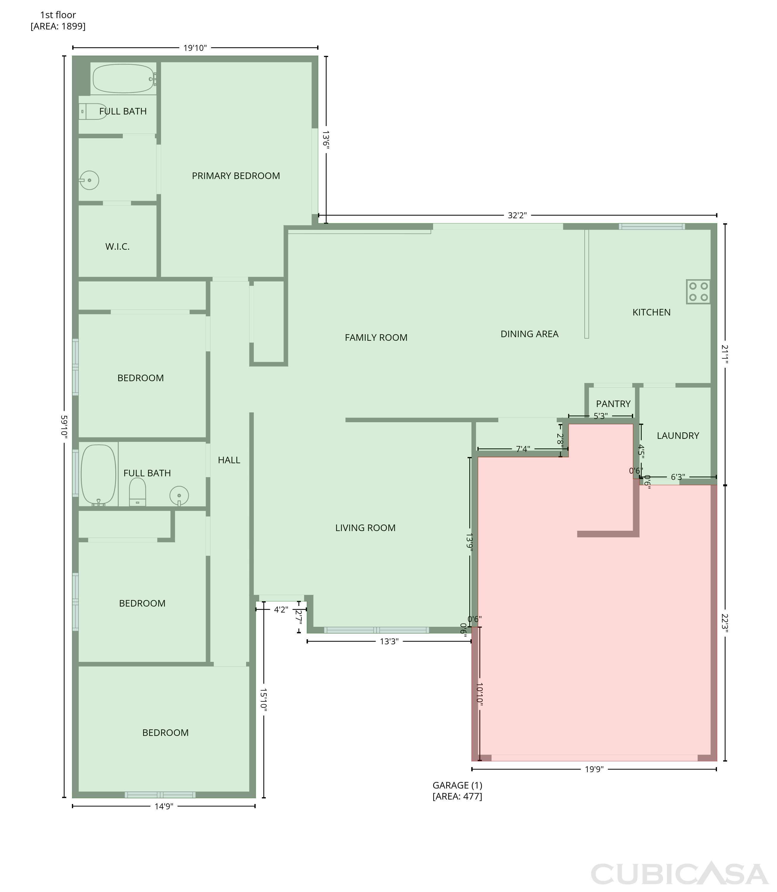 Main Floor of 2219 S Estrella Cir, Mesa, AZ