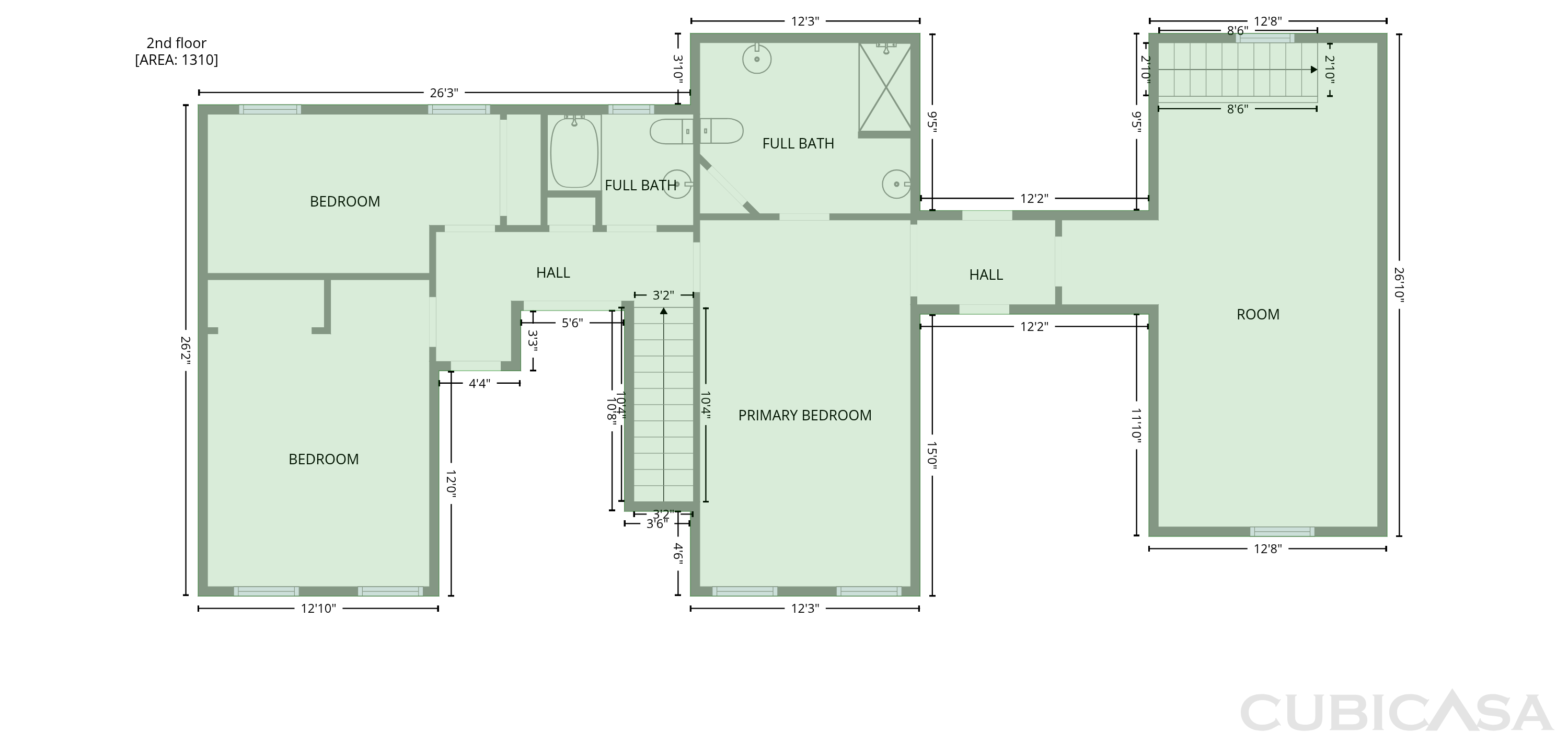 Second Floor of 1033 Chestnut Hill Cir SW, Marietta, GA