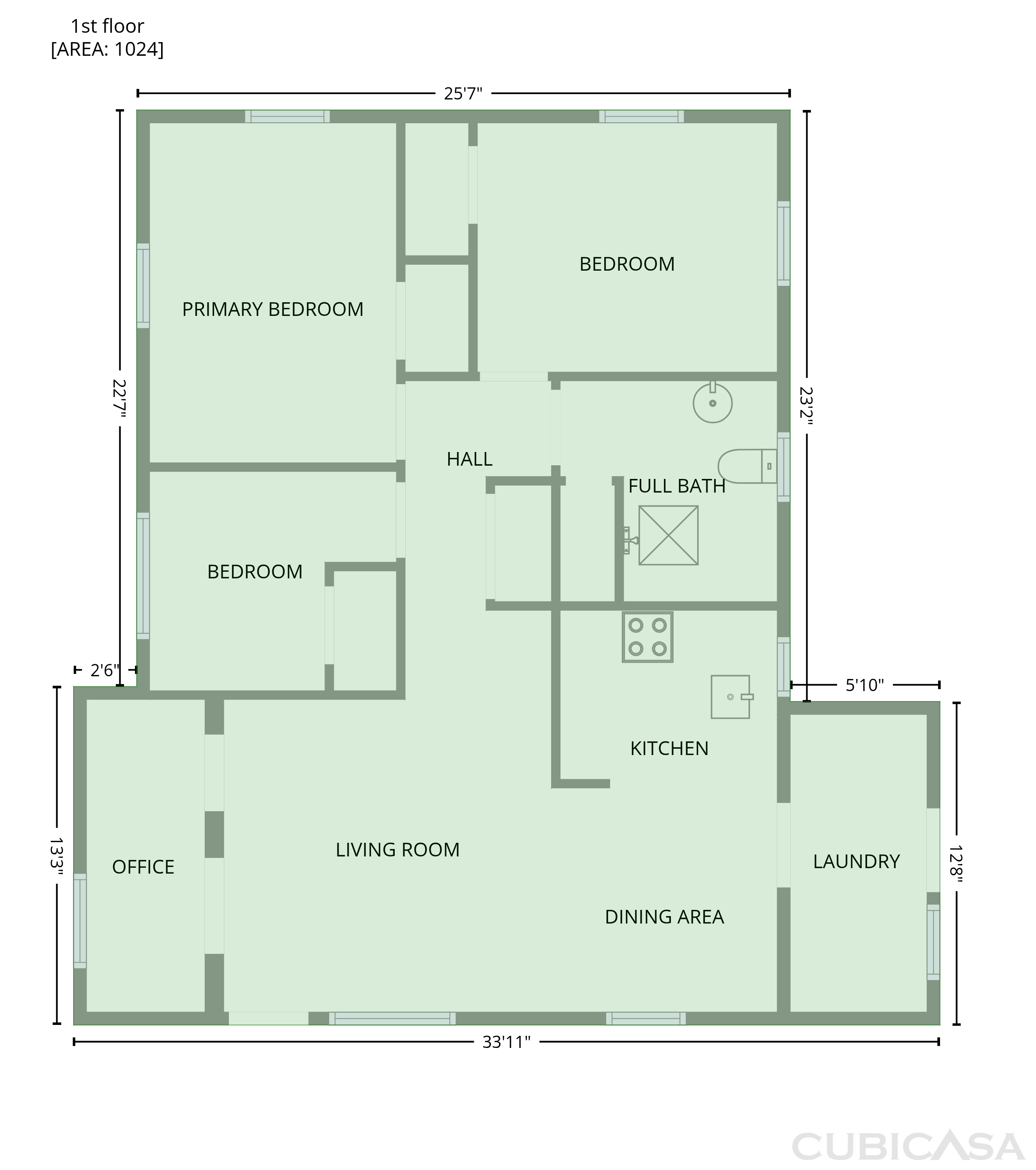 Main Floor of 2406 E Curtis St, Tampa, FL