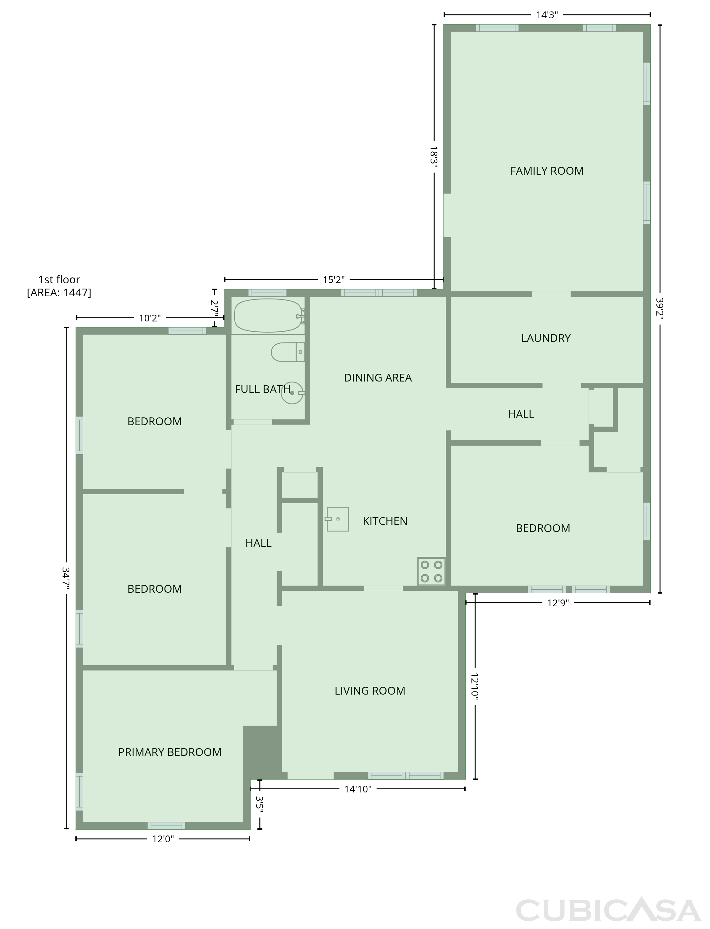 Main Floor of 306 N Houston St, Aransas Pass, TX