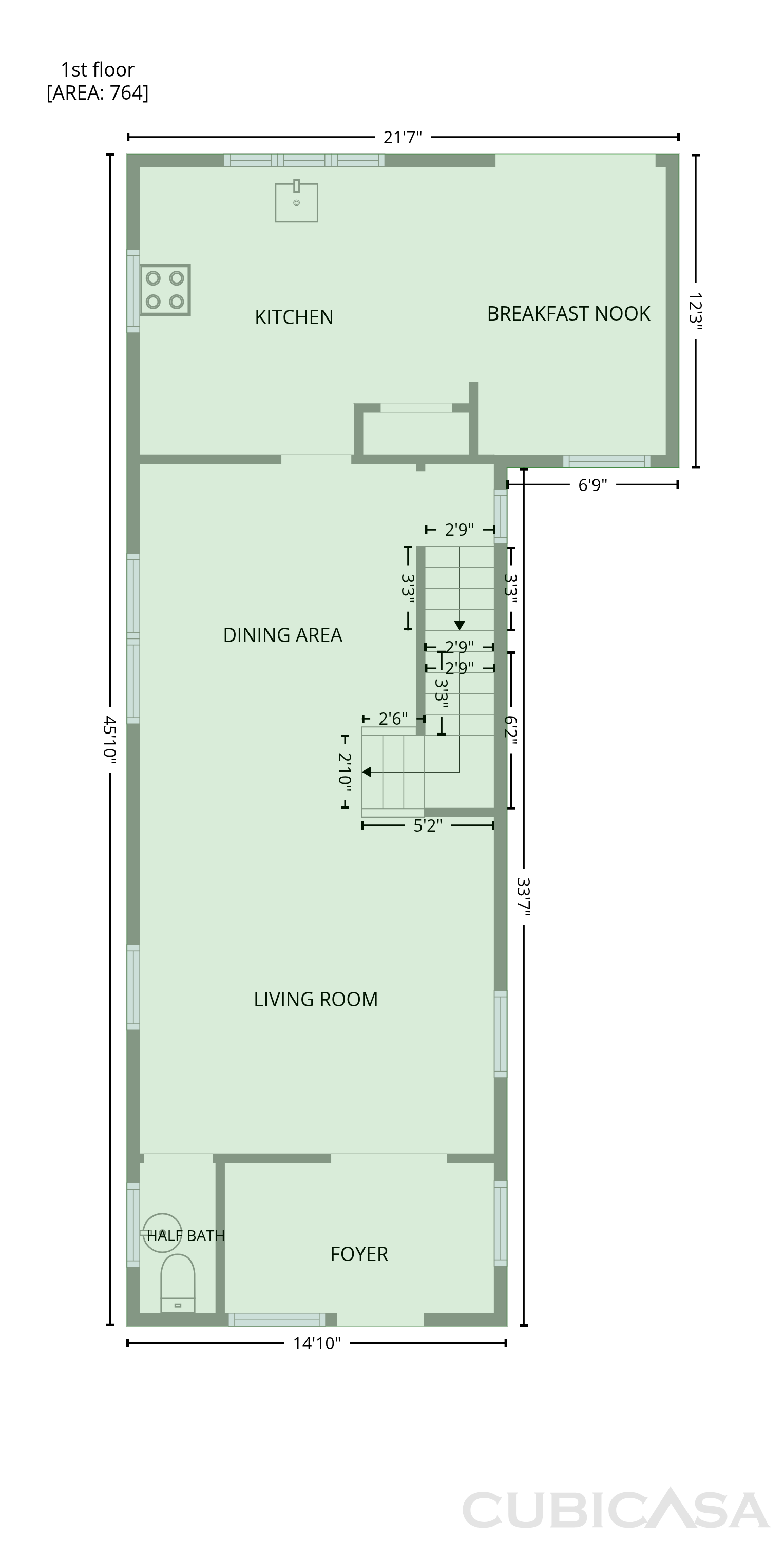 Second Floor of 411 7th St, Fairport Harbor, OH