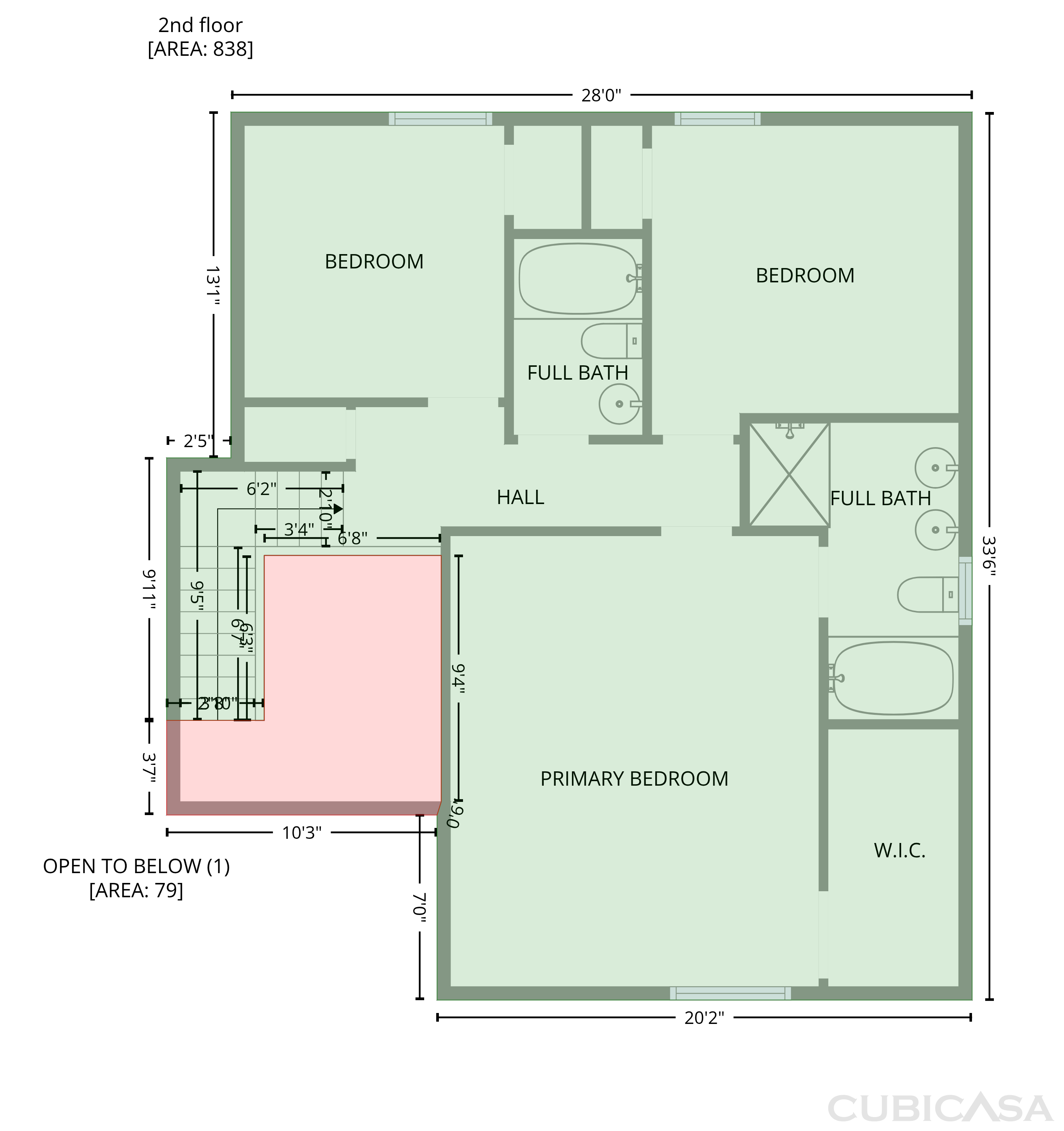 Second Floor of 3211 Waterloo Cir, Indianapolis, IN
