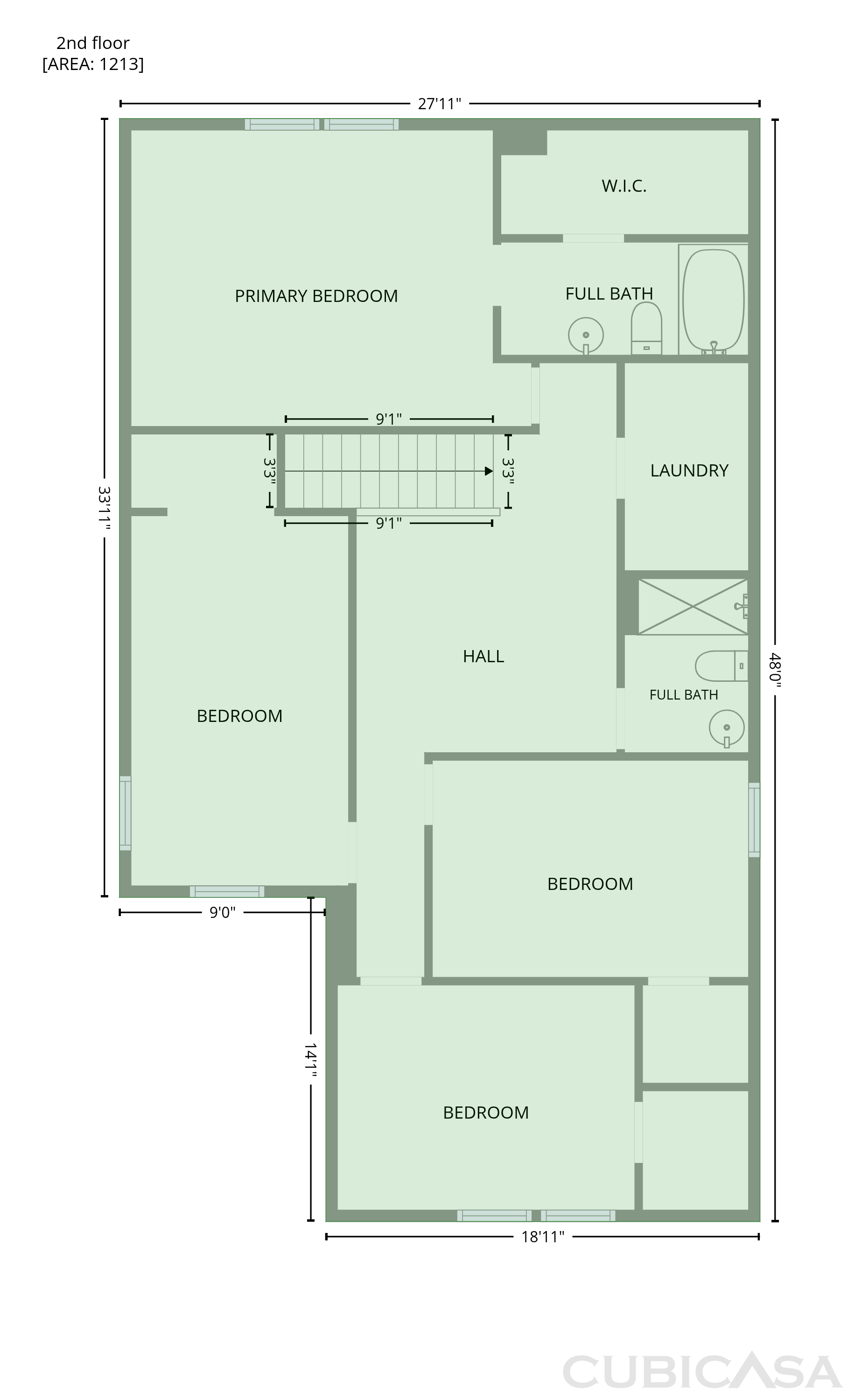 Second Floor of 8723 Hosta Way, Camby, IN